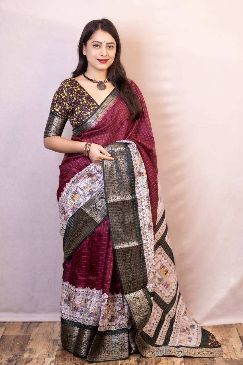 Lc-771 By Fashid Wholesale Indian Traditional Wear Collection Beautiful Stylish Fancy Colorful Party Wear & Occasional Wear Mangalagiri Dola Sarees At Wholesale Price