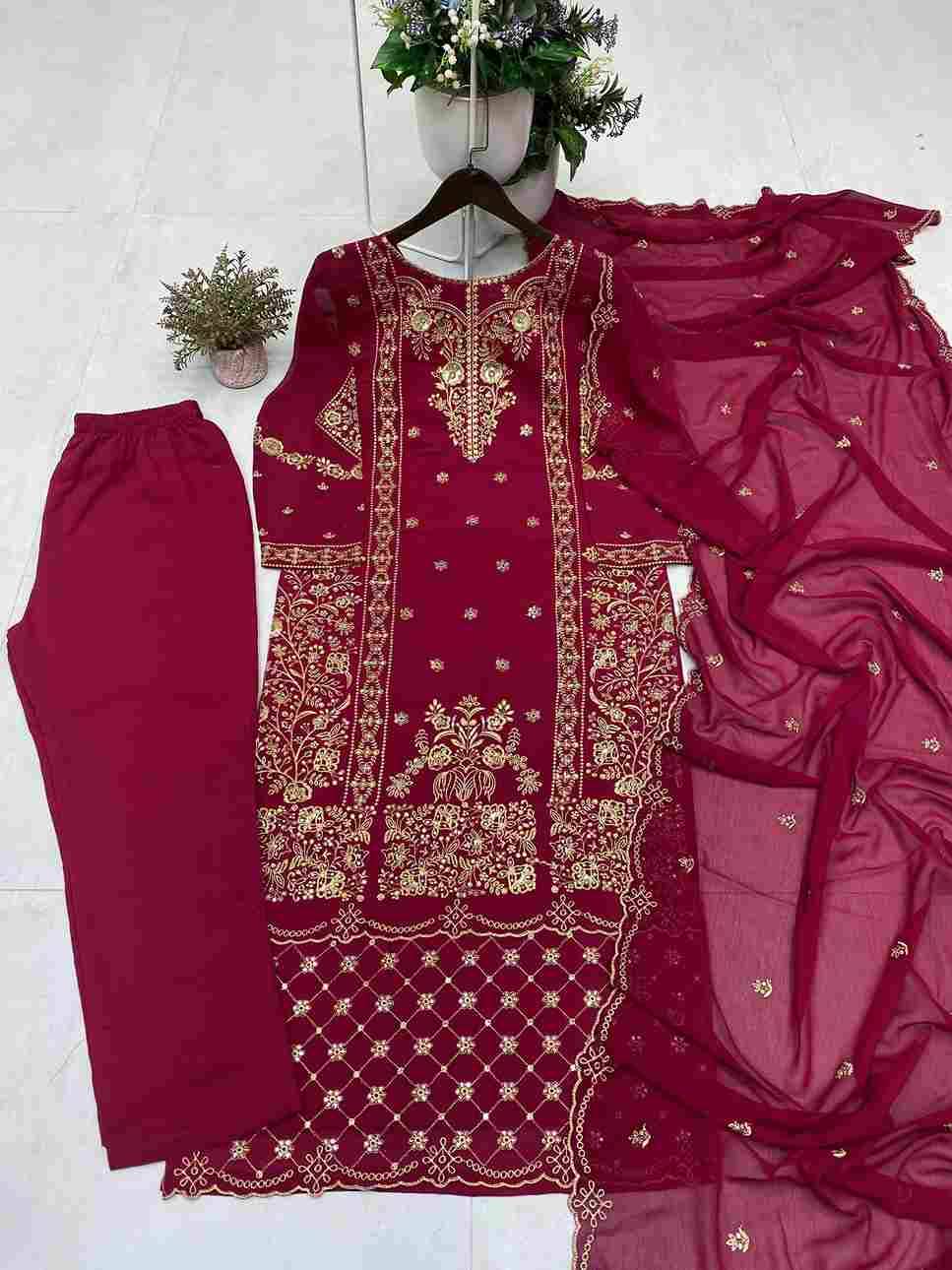 Be-383 By Fashid Wholesale Beautiful Colorful Fancy Wedding Collection Occasional Wear & Party Wear Faux Georgette Dresses At Wholesale Price