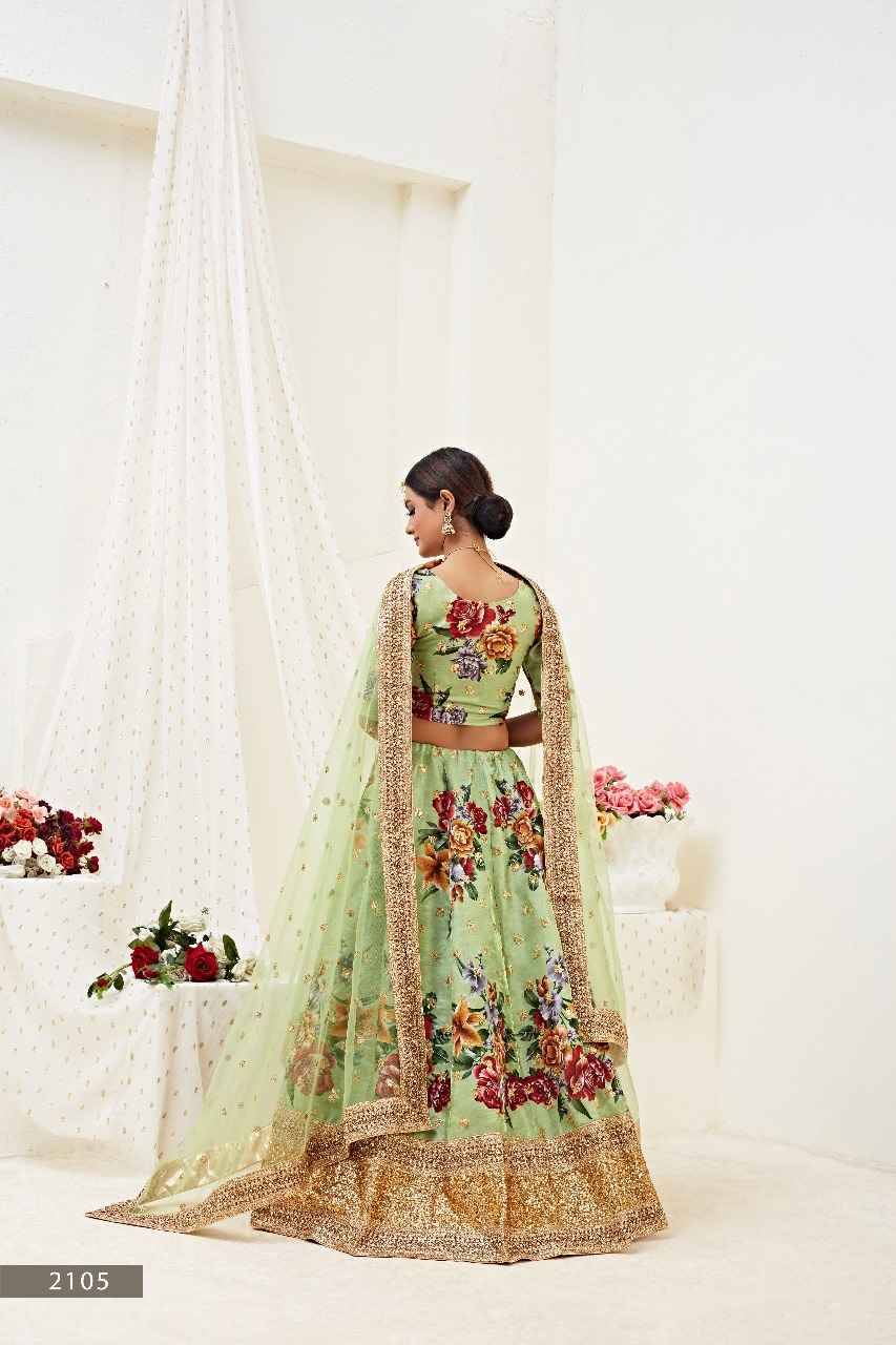 2105 By Fashid Wholesale Designer Beautiful Navratri Collection Occasional Wear & Party Wear Bangalori Satin Silk Lehengas At Wholesale Price