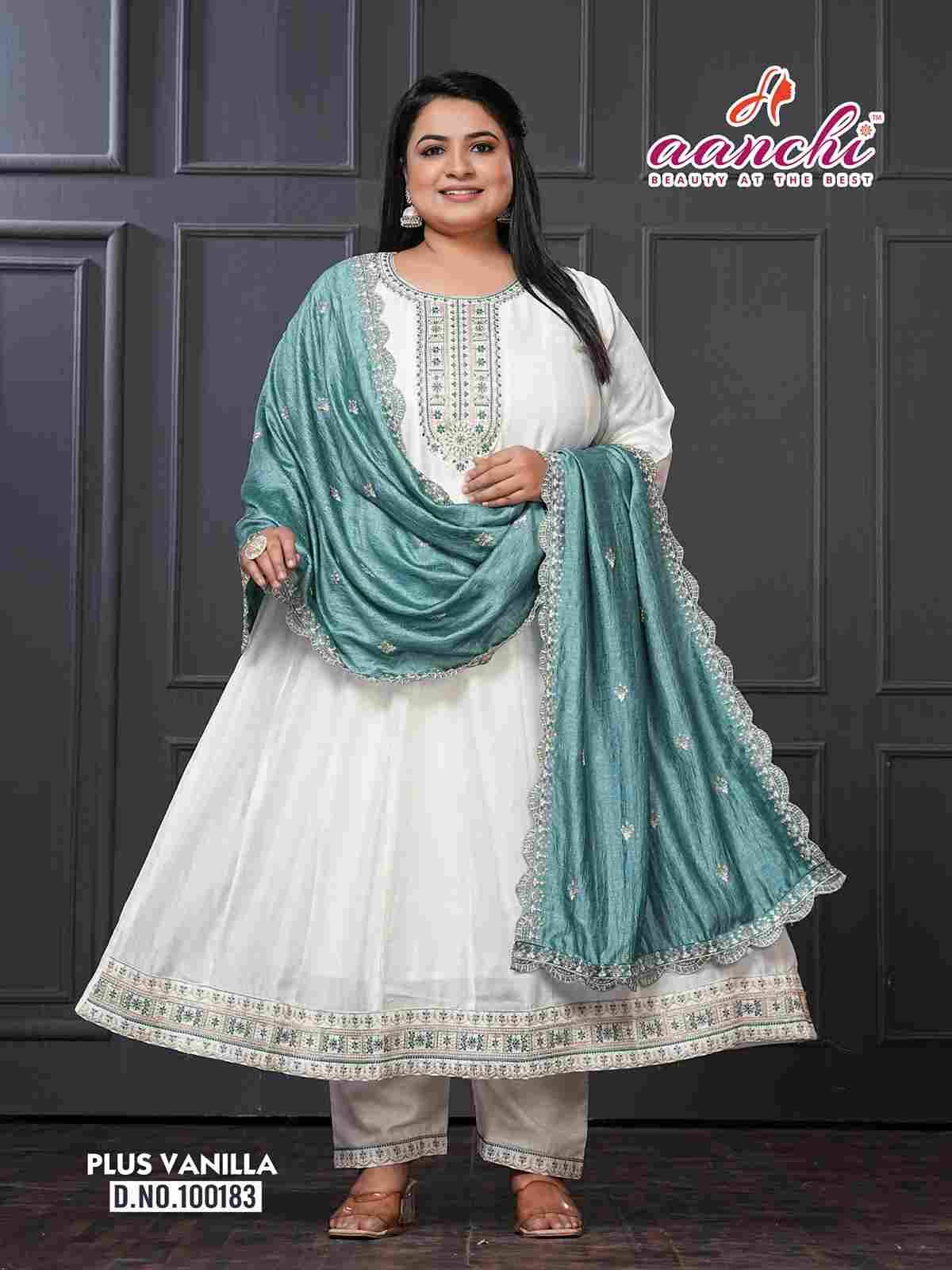 Plus Vanilla By Aanchi Combo Set 100182 To 100184 Series Beautiful Festive Suits Colorful Stylish Fancy Casual Wear & Ethnic Wear Vichitra Silk Dresses At Wholesale Price
