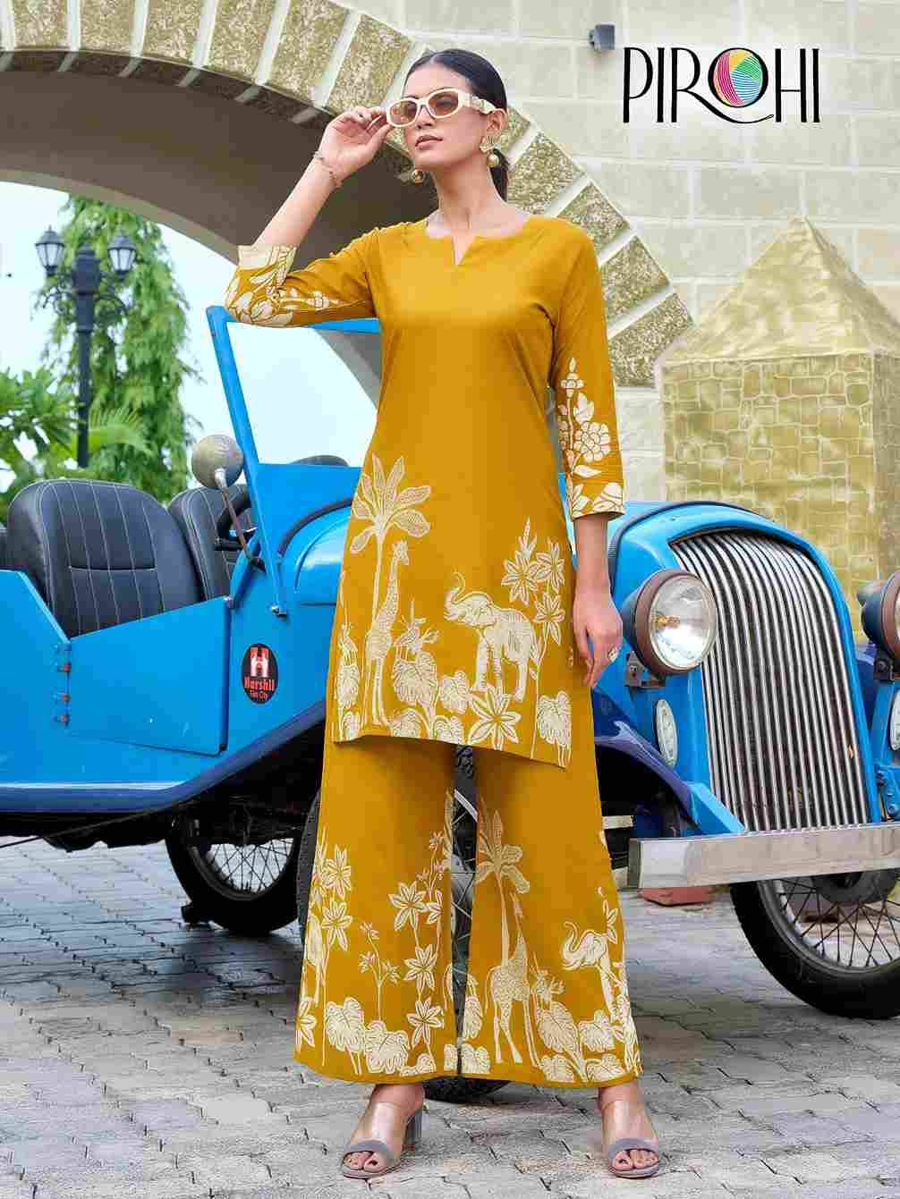 Kit Kat By Pirohi Combo Set 1001 To 1014 Series Designer Stylish Fancy Colorful Beautiful Party Wear & Ethnic Wear Collection Rayon Slub Co-Ords At Wholesale Price