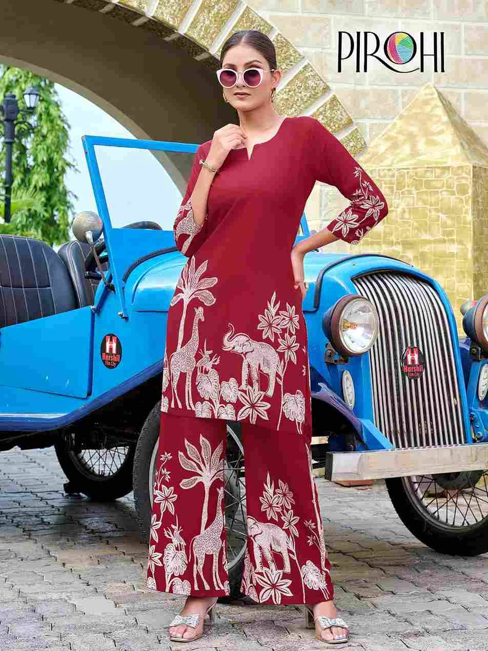 Kit Kat By Pirohi Combo Set 1001 To 1014 Series Designer Stylish Fancy Colorful Beautiful Party Wear & Ethnic Wear Collection Rayon Slub Co-Ords At Wholesale Price