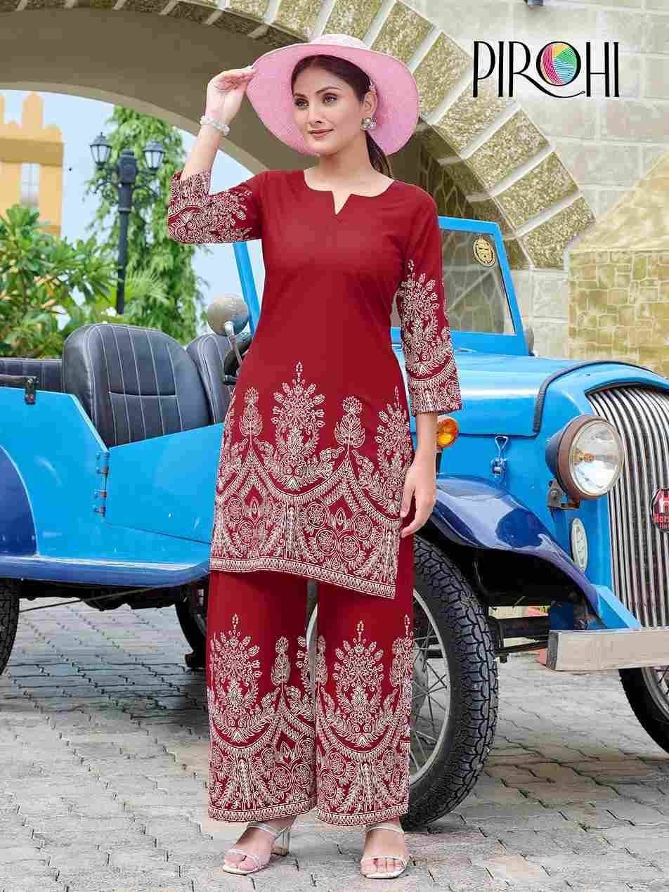 Kit Kat By Pirohi Combo Set 1001 To 1014 Series Designer Stylish Fancy Colorful Beautiful Party Wear & Ethnic Wear Collection Rayon Slub Co-Ords At Wholesale Price