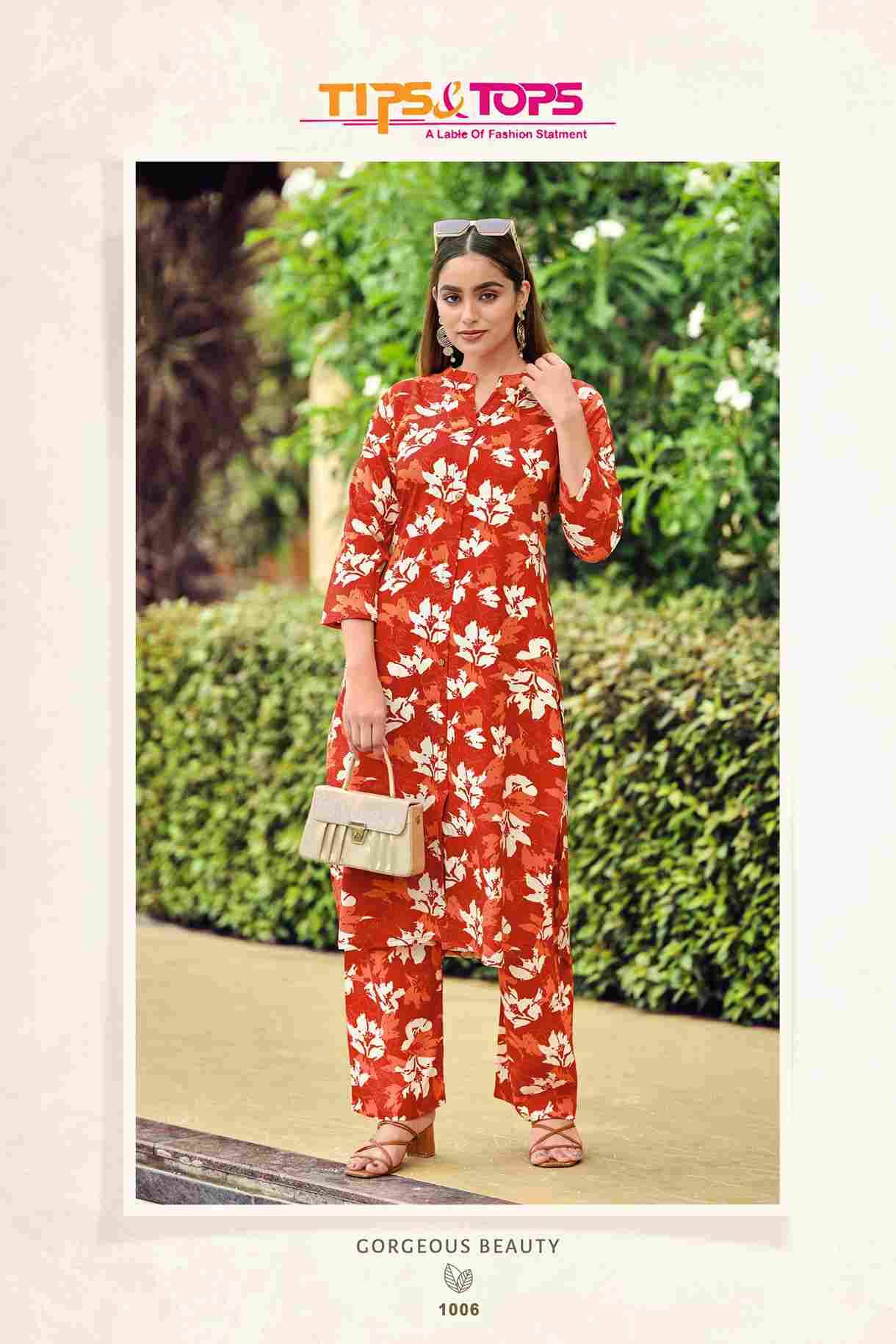 Cindrella Vol-6 By Tips And Tops 1001 To 1006 Series Designer Stylish Fancy Colorful Beautiful Party Wear & Ethnic Wear Collection Heavy Rayon Co-Ords At Wholesale Price