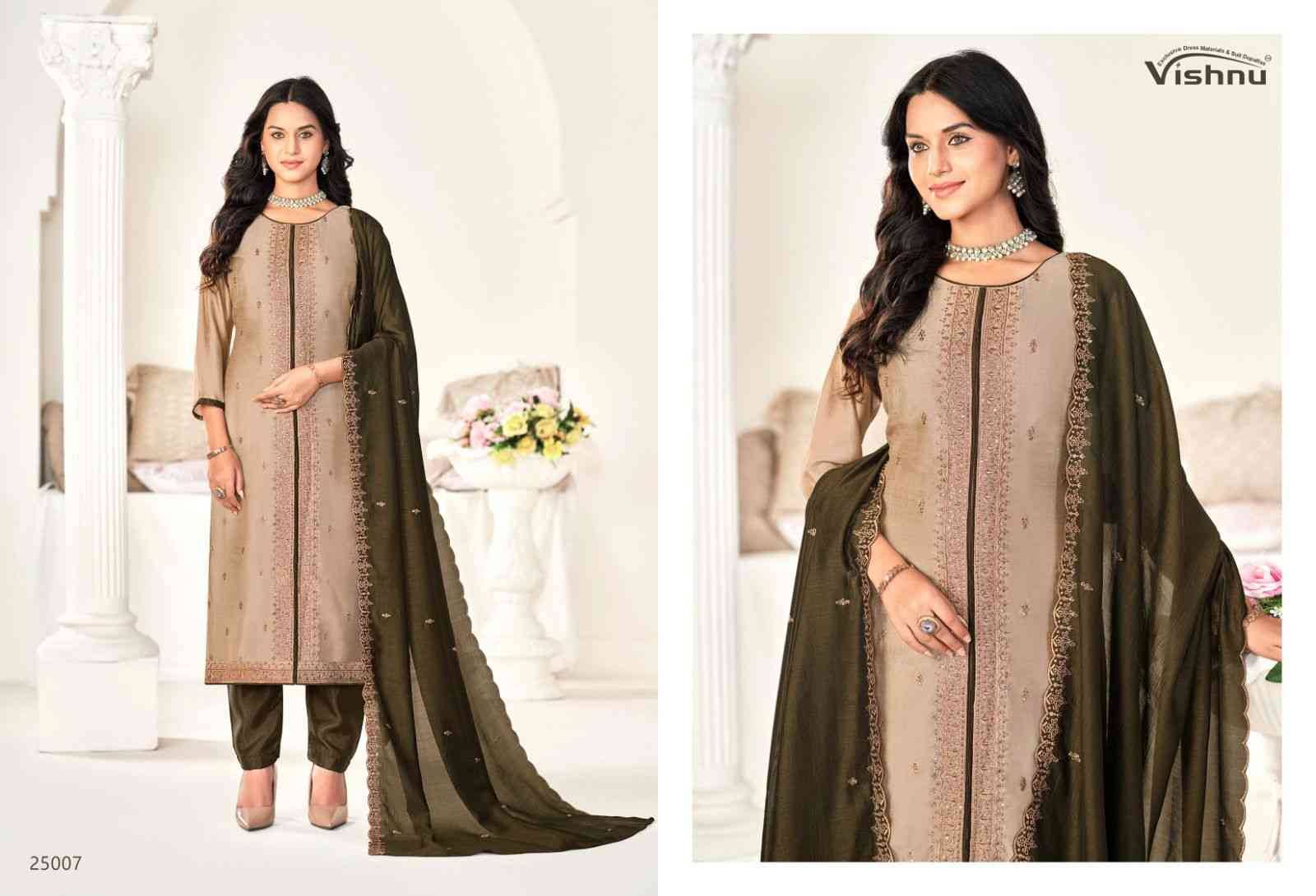 Zarkash By Vishnu 25001 To 25011 Series Beautiful Stylish Festive Suits Fancy Colorful Casual Wear & Ethnic Wear & Ready To Wear Vichitra Silk Print Dresses At Wholesale Price