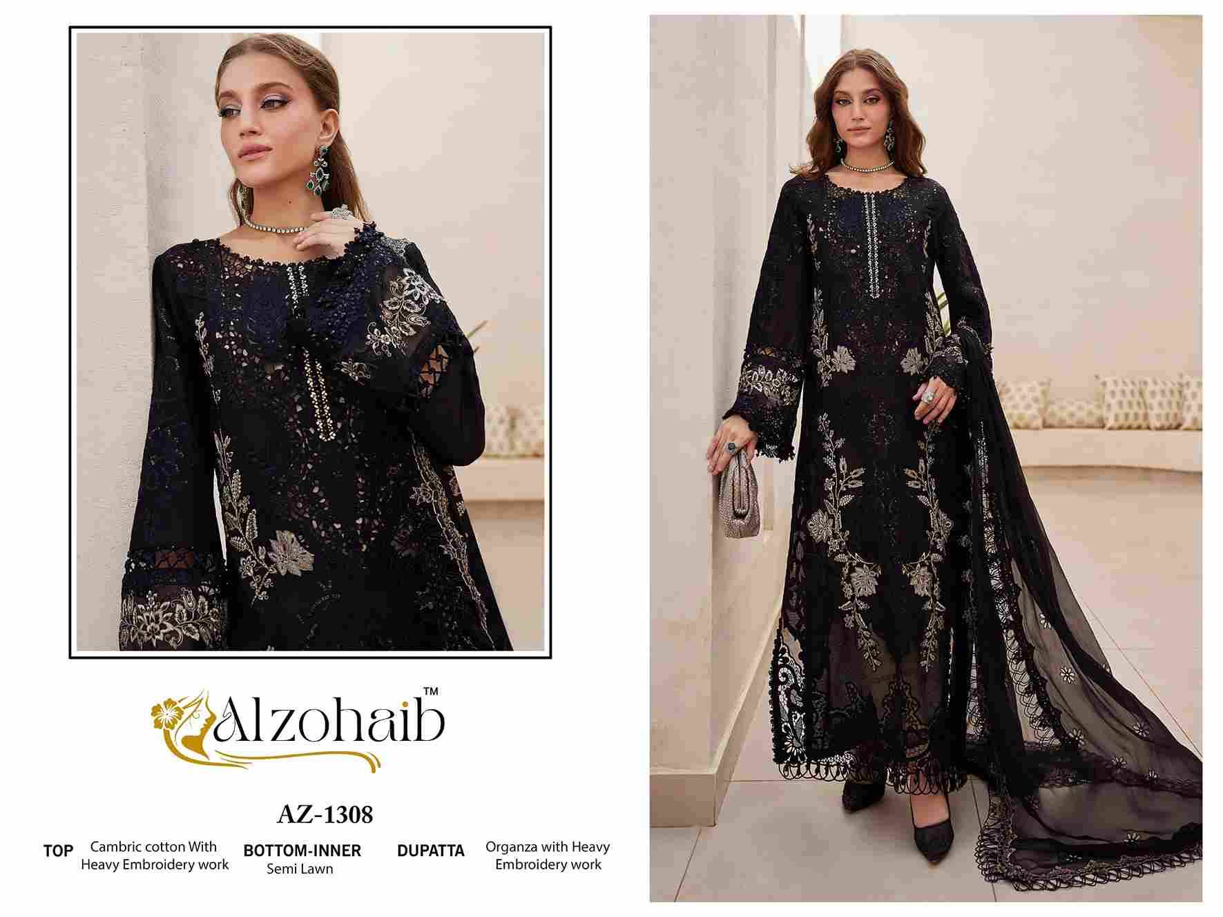 Aarzoo Vol-1 By Alzohaib 1306 To 1310 Series Beautiful Pakistani Suits Stylish Fancy Colorful Party Wear & Occasional Wear Cambric Cotton Print Dresses At Wholesale Price
