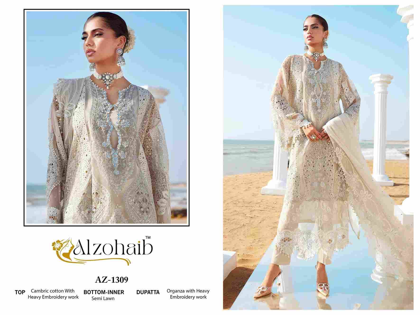 Aarzoo Vol-1 By Alzohaib 1306 To 1310 Series Beautiful Pakistani Suits Stylish Fancy Colorful Party Wear & Occasional Wear Cambric Cotton Print Dresses At Wholesale Price