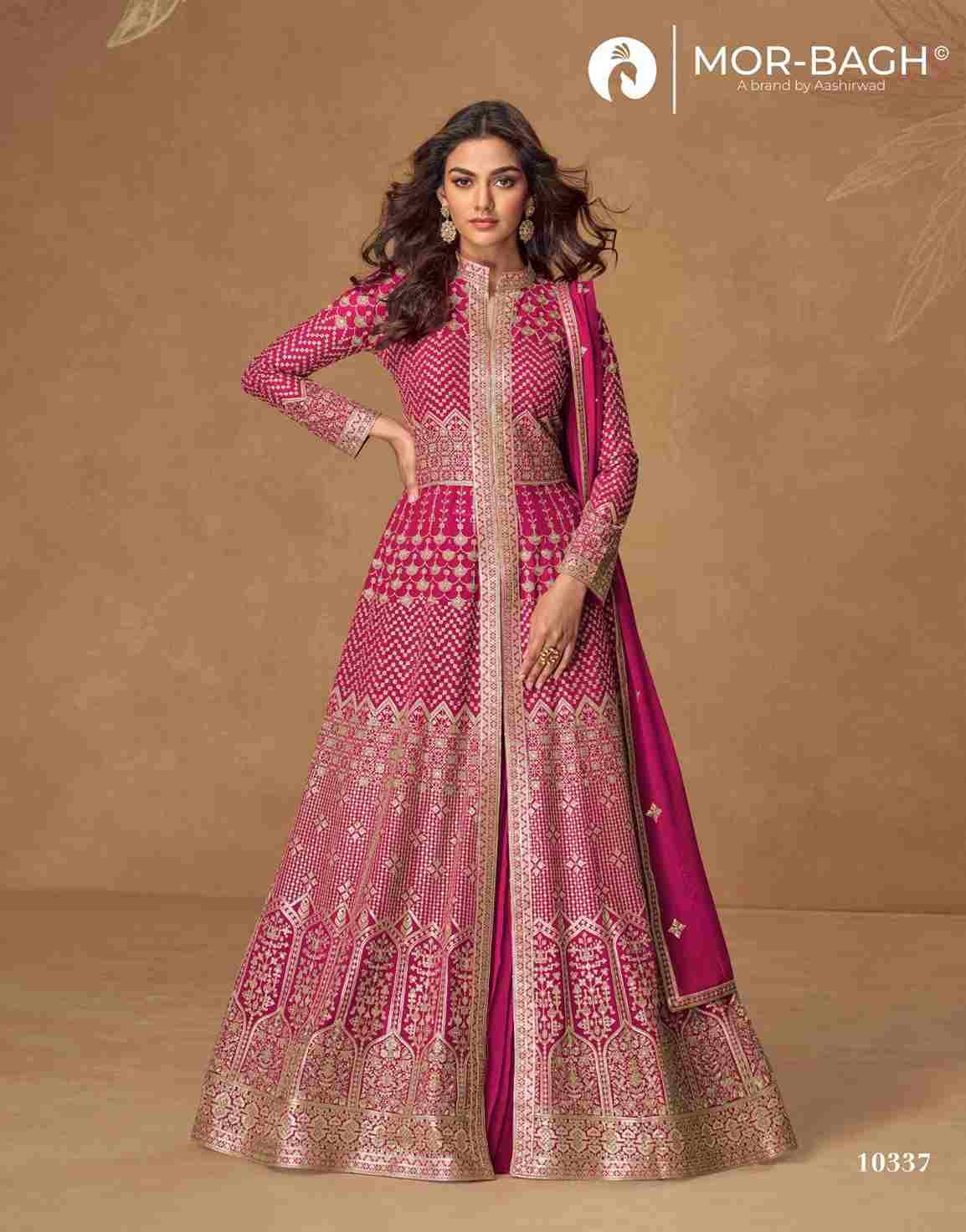 Almirah By Mor-Bagh 10337 To 10341 Series Beautiful Festive Suits Colorful Stylish Fancy Casual Wear & Ethnic Wear Georgette With Work Dresses At Wholesale Price