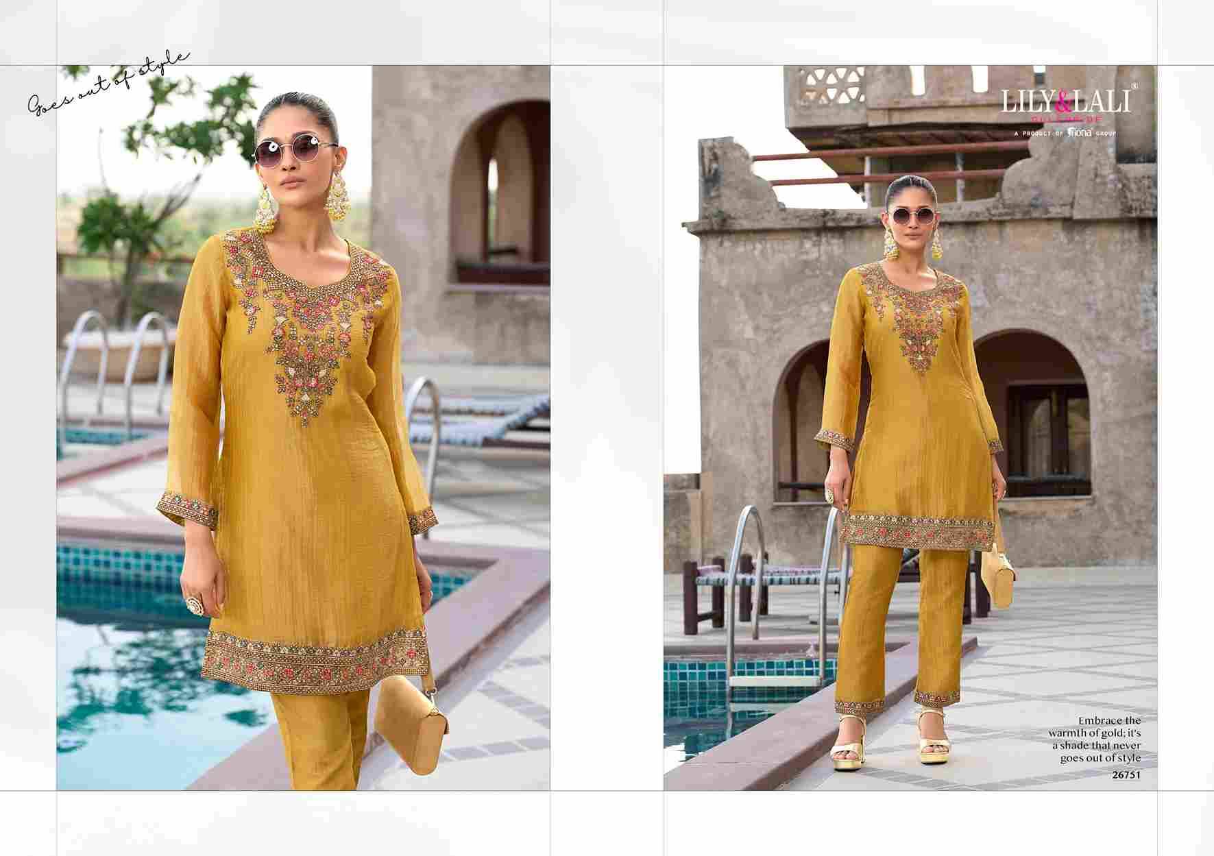 Mulaqat By Lily And Lali 26751 To 26754 Series Designer Stylish Fancy Colorful Beautiful Party Wear & Ethnic Wear Collection Simmer Silk Co-Ord At Wholesale Price