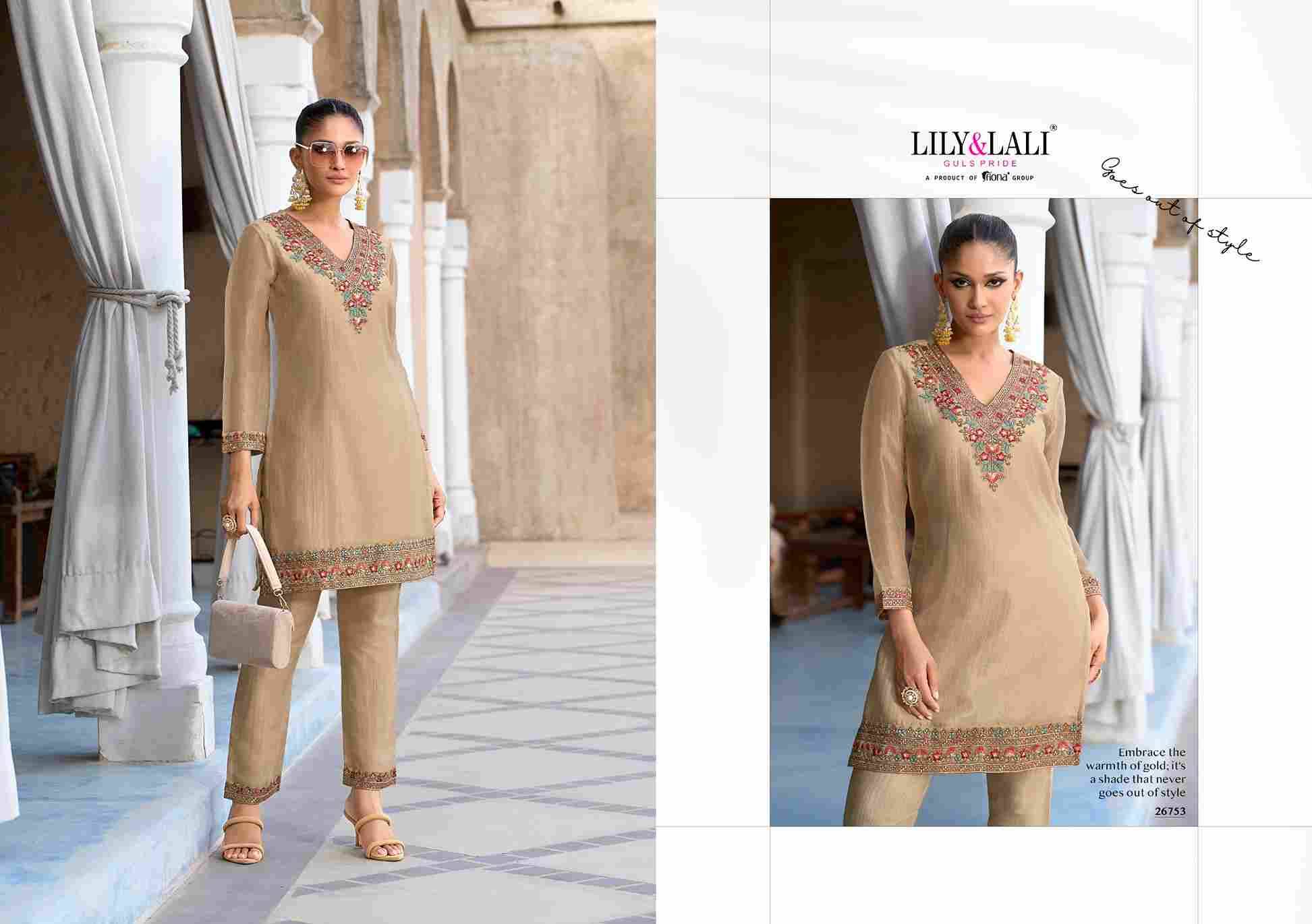 Mulaqat By Lily And Lali 26751 To 26754 Series Designer Stylish Fancy Colorful Beautiful Party Wear & Ethnic Wear Collection Simmer Silk Co-Ord At Wholesale Price