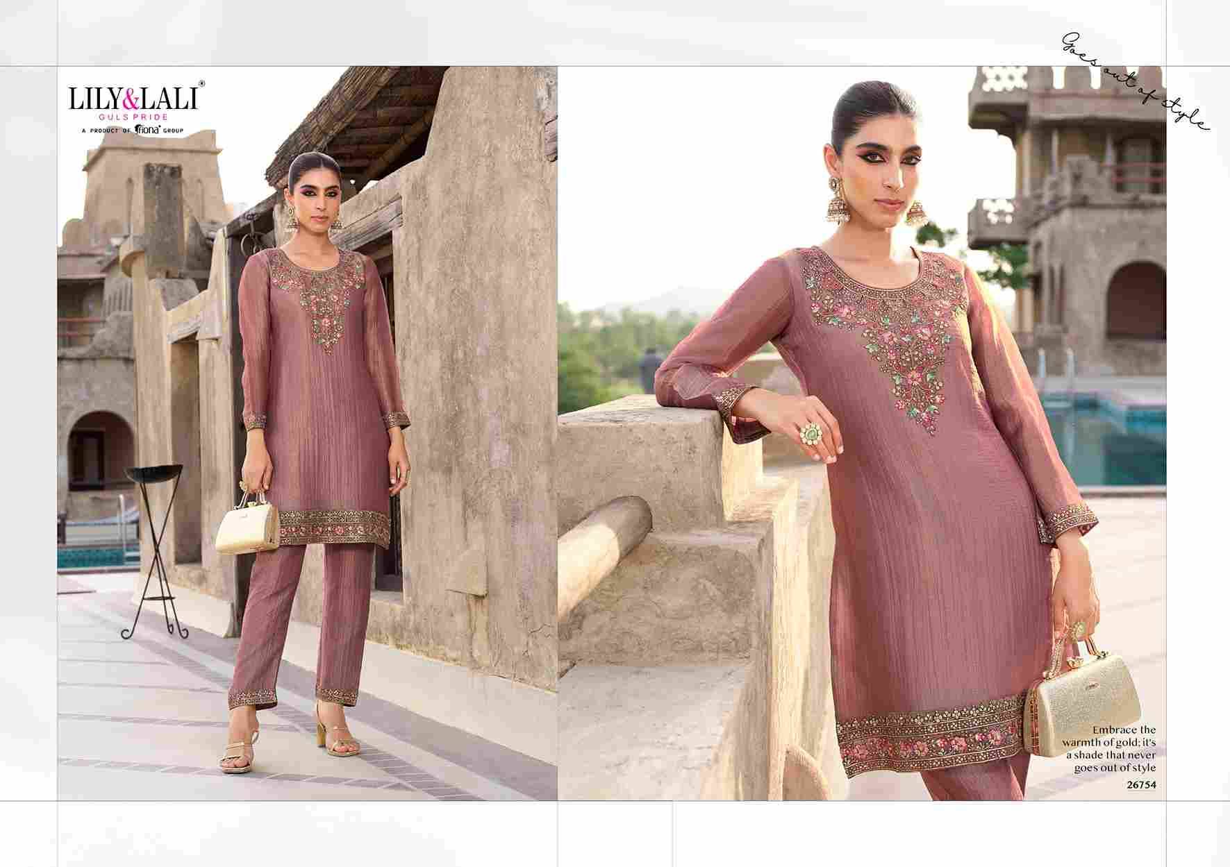 Mulaqat By Lily And Lali 26751 To 26754 Series Designer Stylish Fancy Colorful Beautiful Party Wear & Ethnic Wear Collection Simmer Silk Co-Ord At Wholesale Price