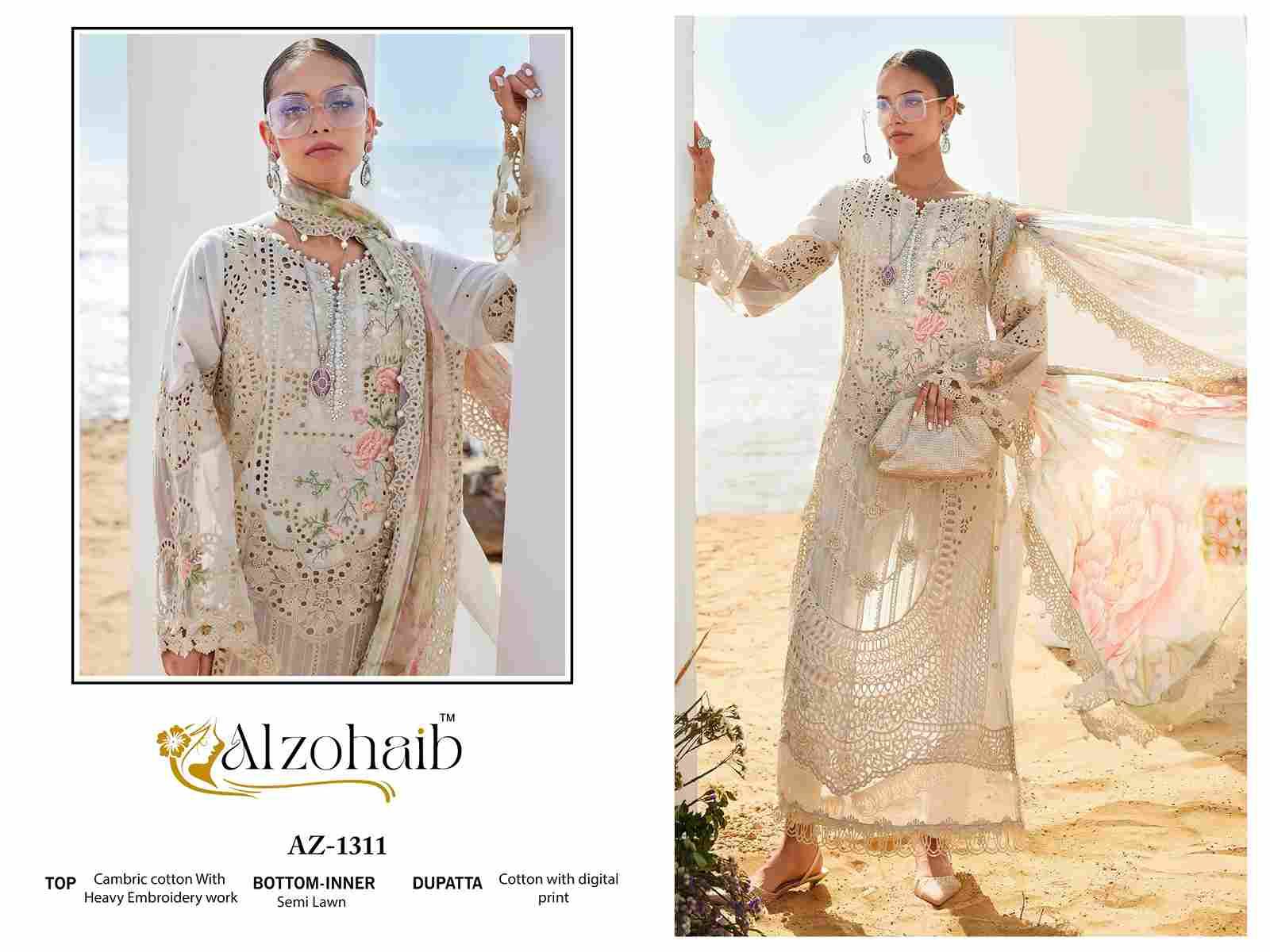Aarzoo Vol-2 By Alzohaib 1311 To 1314 Series Beautiful Pakistani Suits Stylish Fancy Colorful Party Wear & Occasional Wear Cambric Cotton Print Dresses At Wholesale Price