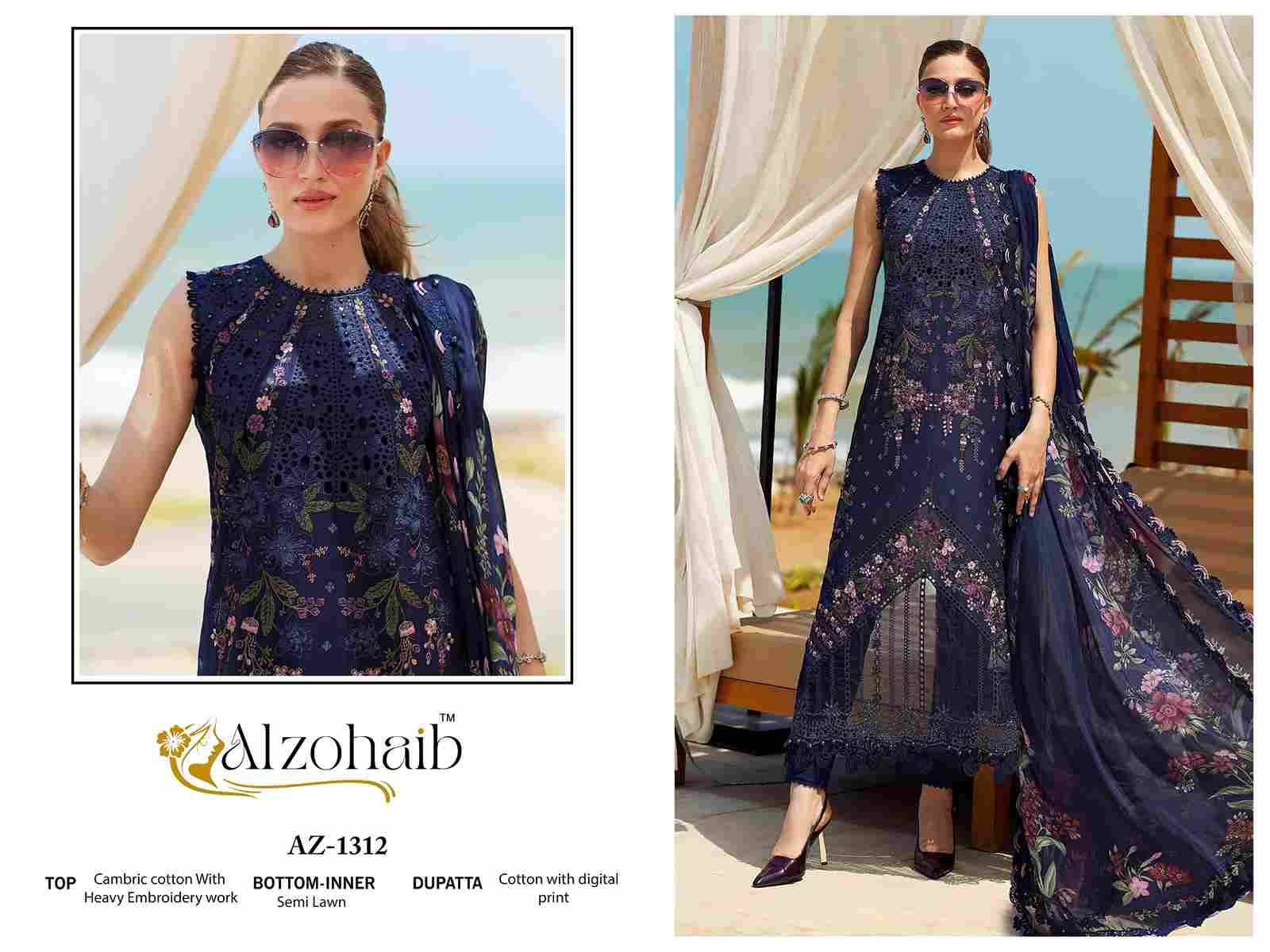 Aarzoo Vol-2 By Alzohaib 1311 To 1314 Series Beautiful Pakistani Suits Stylish Fancy Colorful Party Wear & Occasional Wear Cambric Cotton Print Dresses At Wholesale Price