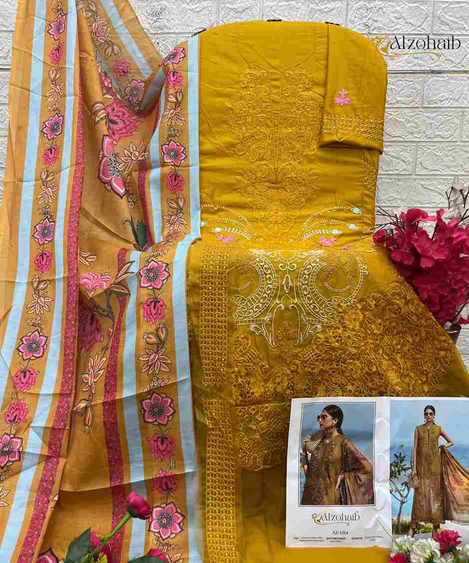 Aarzoo Vol-2 By Alzohaib 1311 To 1314 Series Beautiful Pakistani Suits Stylish Fancy Colorful Party Wear & Occasional Wear Cambric Cotton Print Dresses At Wholesale Price