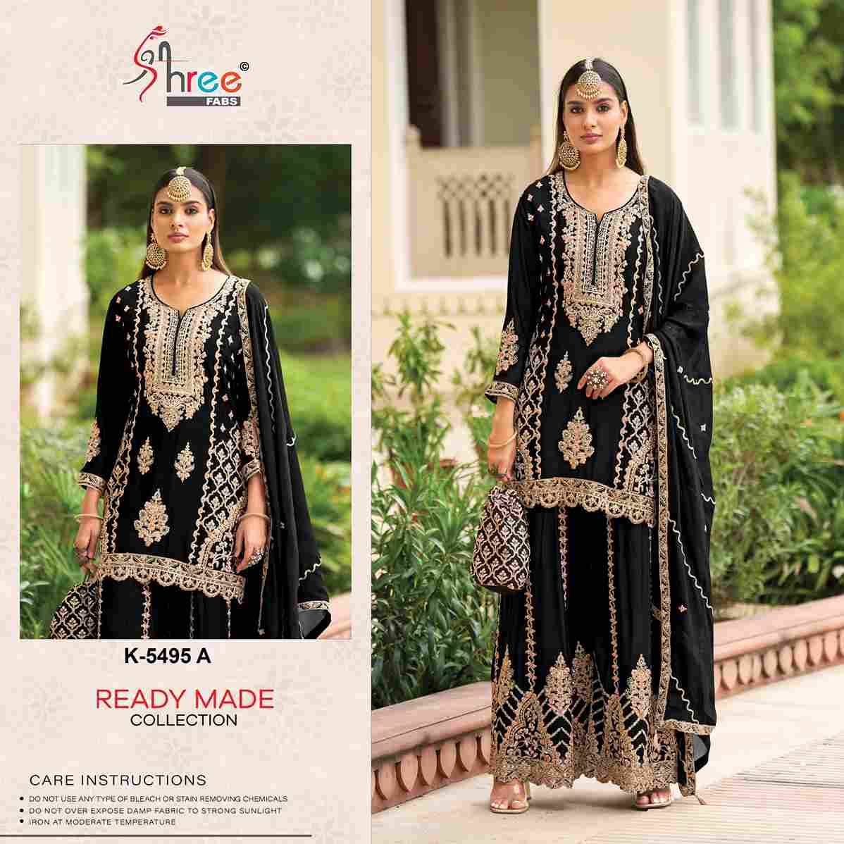 Shree Fabs Hit Design K-5495 Colours By Shree Fabs K-5495-A To K-5495-D Series Designer Pakistani Suits Beautiful Fancy Stylish Colorful Party Wear & Occasional Wear Chinnon Embroidery Dresses At Wholesale Price