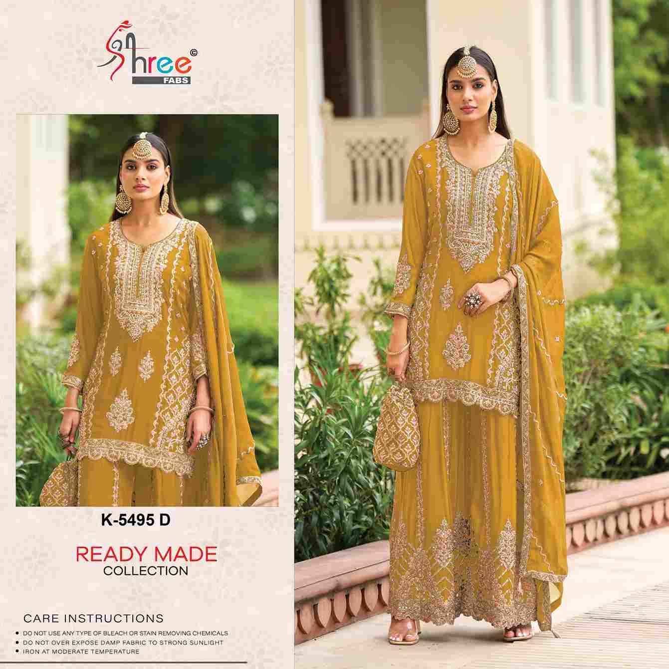 Shree Fabs Hit Design K-5495 Colours By Shree Fabs K-5495-A To K-5495-D Series Designer Pakistani Suits Beautiful Fancy Stylish Colorful Party Wear & Occasional Wear Chinnon Embroidery Dresses At Wholesale Price