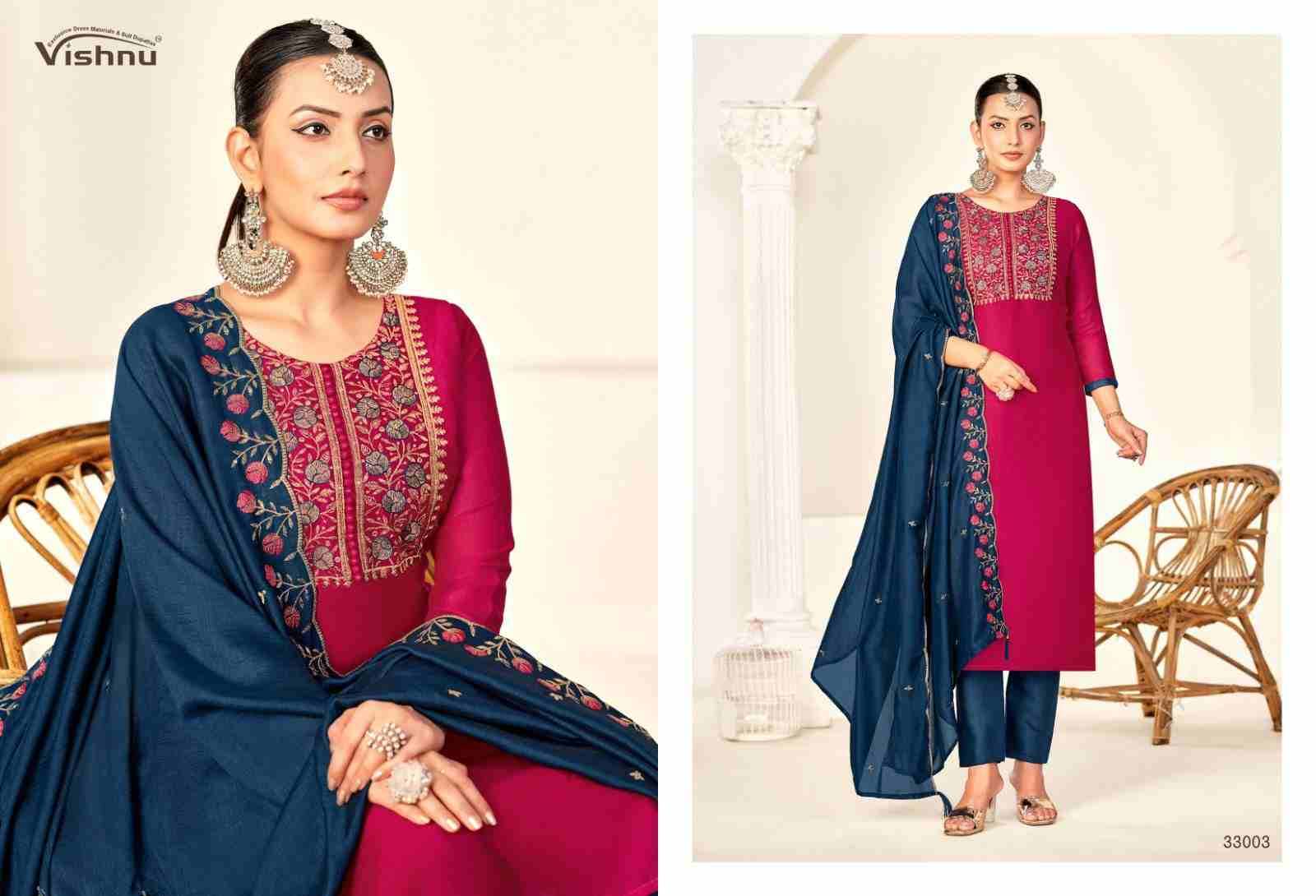 Rameena Vol-3 By Vishnu 33001 To 33012 Series Beautiful Stylish Festive Suits Fancy Colorful Casual Wear & Ethnic Wear & Ready To Wear Vichitra Silk Print Dresses At Wholesale Price