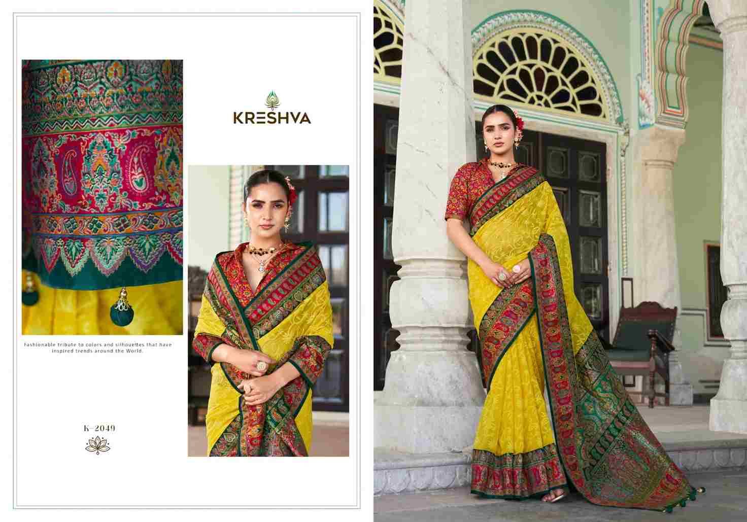 Shanti By Kreshva 2047 To 2052 Series Indian Traditional Wear Collection Beautiful Stylish Fancy Colorful Party Wear & Occasional Wear Georgette Sarees At Wholesale Price