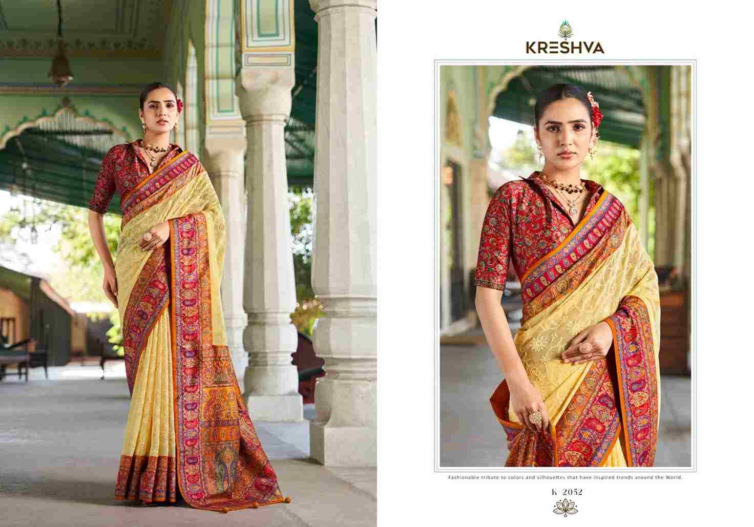 Shanti By Kreshva 2047 To 2052 Series Indian Traditional Wear Collection Beautiful Stylish Fancy Colorful Party Wear & Occasional Wear Georgette Sarees At Wholesale Price