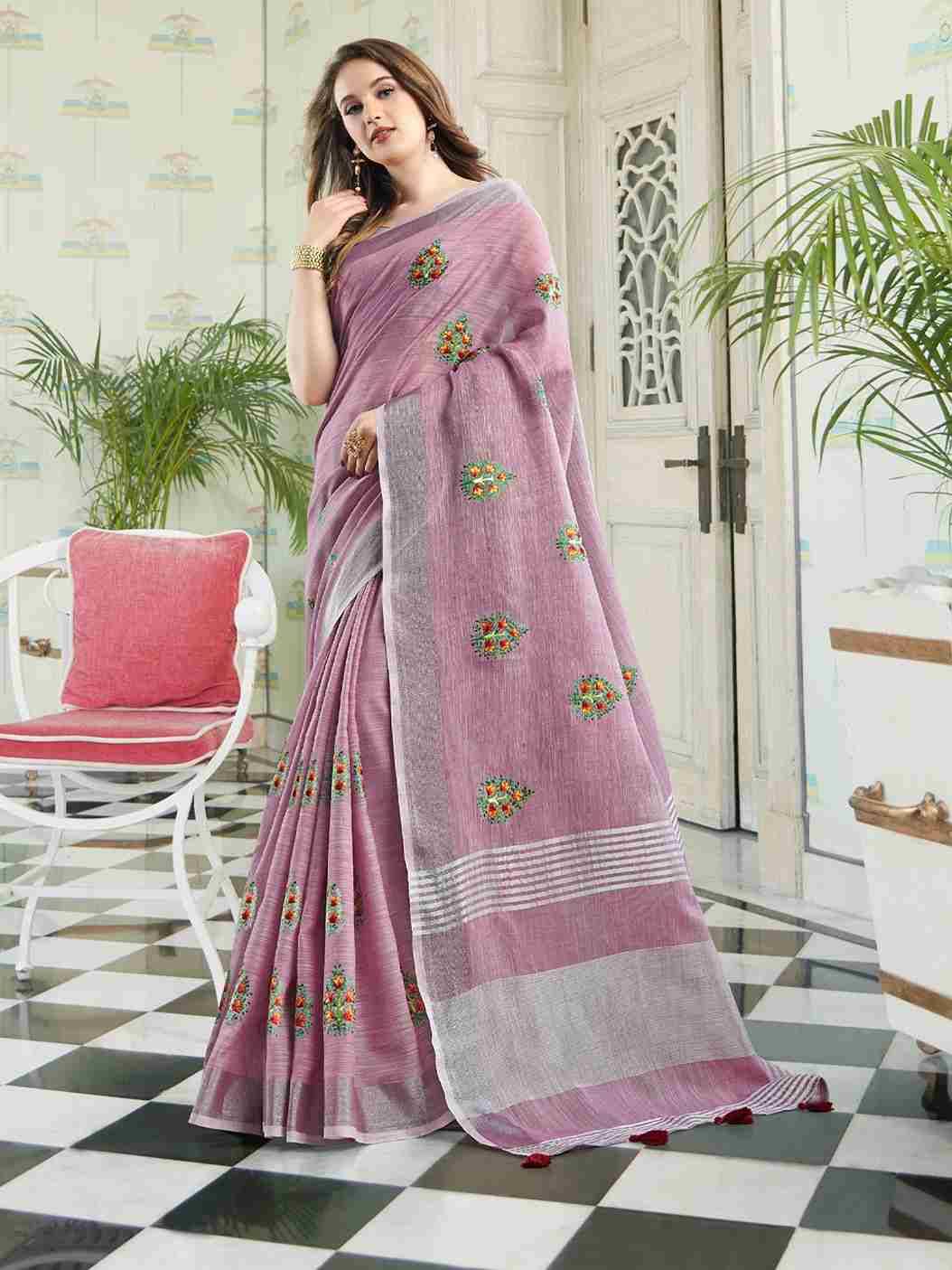 Amaira Nx By Fashid Wholesale 4002 To 4005 Series Indian Traditional Wear Collection Beautiful Stylish Fancy Colorful Party Wear & Occasional Wear Linen Cotton Sarees At Wholesale Price