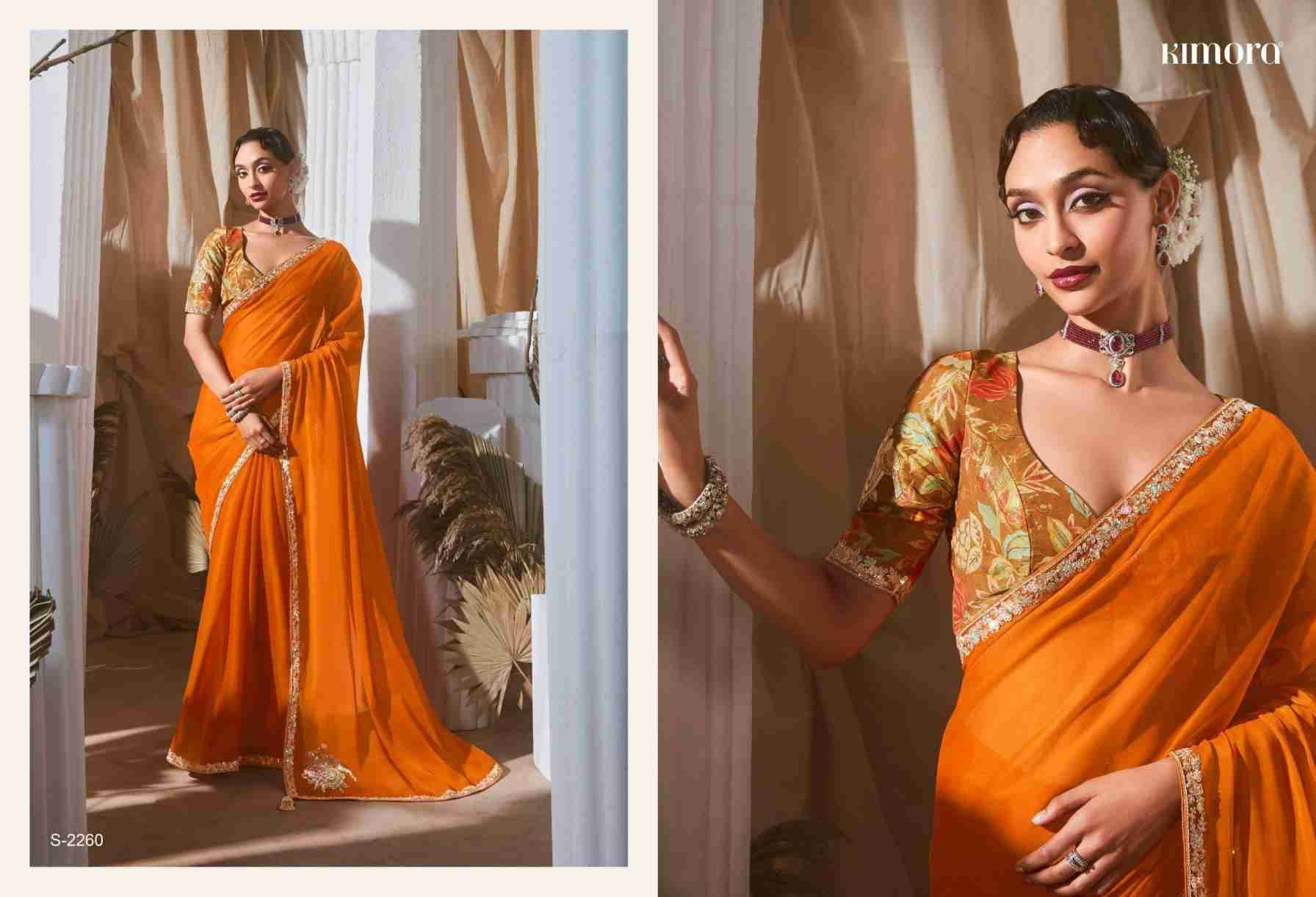 Rangat Vol-3 By Kimora Fashion 2251 To 2265 Series Indian Traditional Wear Collection Beautiful Stylish Fancy Colorful Party Wear & Occasional Wear Fancy Sarees At Wholesale Price