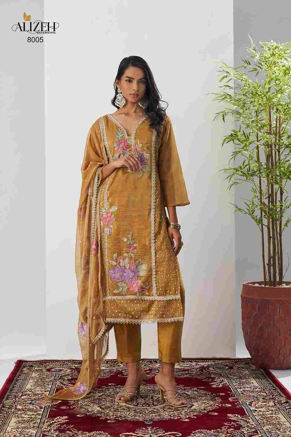 Ehsaas By Alizeh 8005 To 8008 Series Beautiful Festive Suits Colorful Stylish Fancy Casual Wear & Ethnic Wear Crush Dresses At Wholesale Price