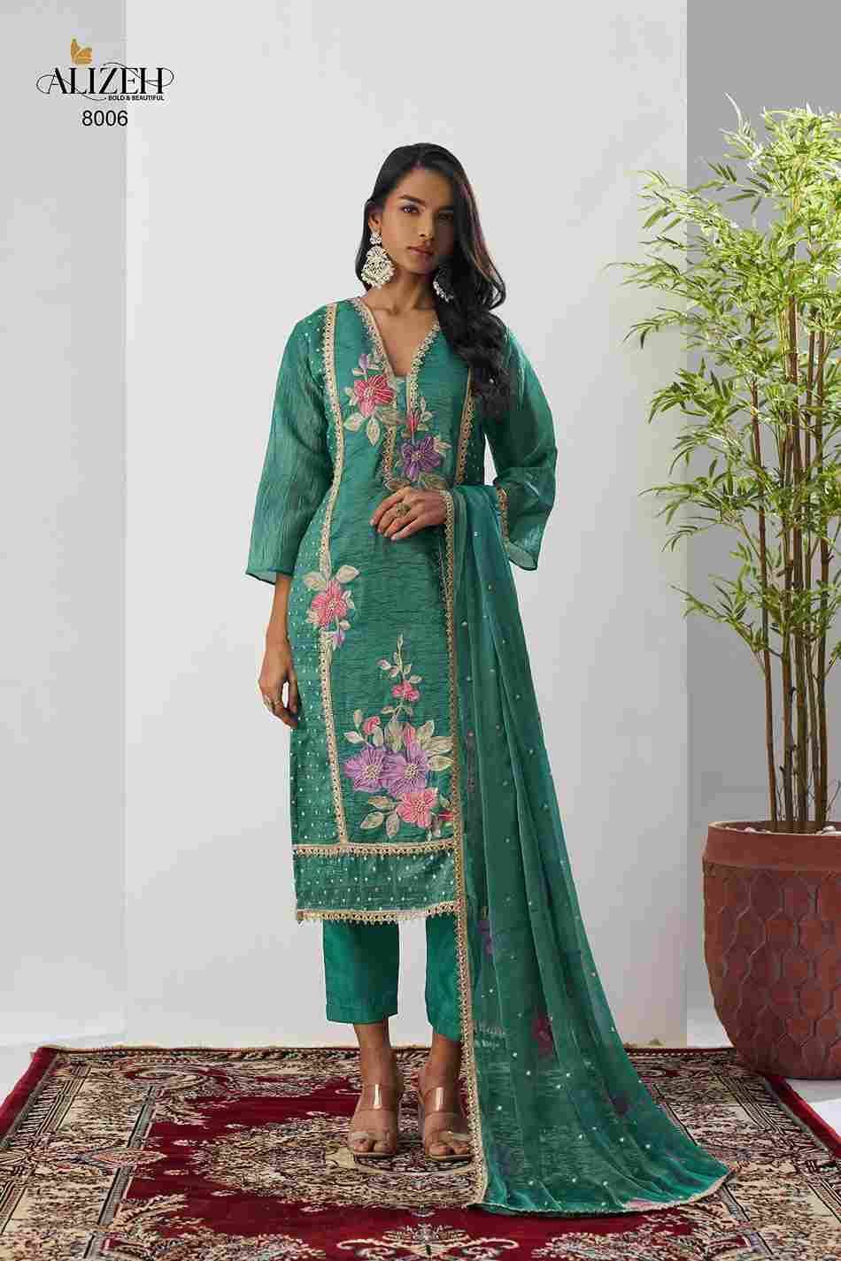 Ehsaas By Alizeh 8005 To 8008 Series Beautiful Festive Suits Colorful Stylish Fancy Casual Wear & Ethnic Wear Crush Dresses At Wholesale Price