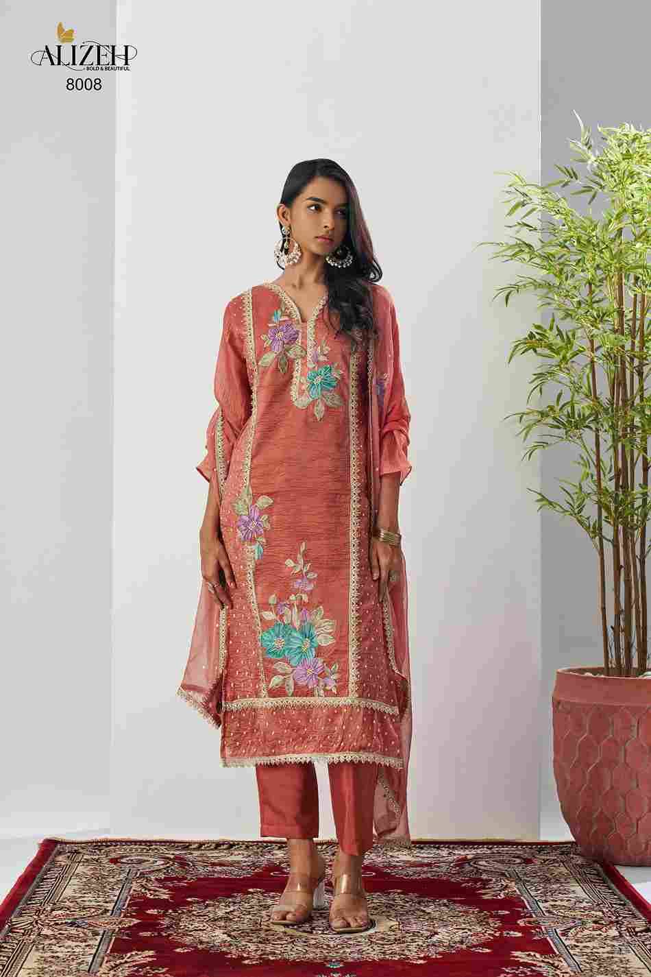 Ehsaas By Alizeh 8005 To 8008 Series Beautiful Festive Suits Colorful Stylish Fancy Casual Wear & Ethnic Wear Crush Dresses At Wholesale Price