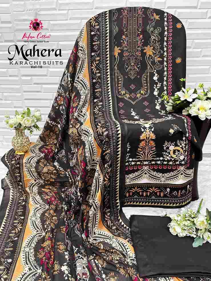 Mahera Vol-10 By Nafisa Cotton 10001 To 10006 Series Beautiful Festive Suits Stylish Fancy Colorful Casual Wear & Ethnic Wear Soft Cotton Print Dresses At Wholesale Price