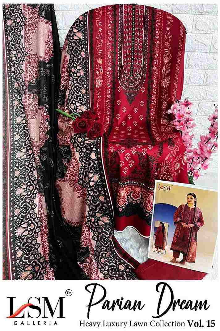 Parian Dream Vol-15 By Lsm Galleria 1501 To 1506 Series Beautiful Festive Suits Colorful Stylish Fancy Casual Wear & Ethnic Wear Pure Lawn Print With Work Dresses At Wholesale Price