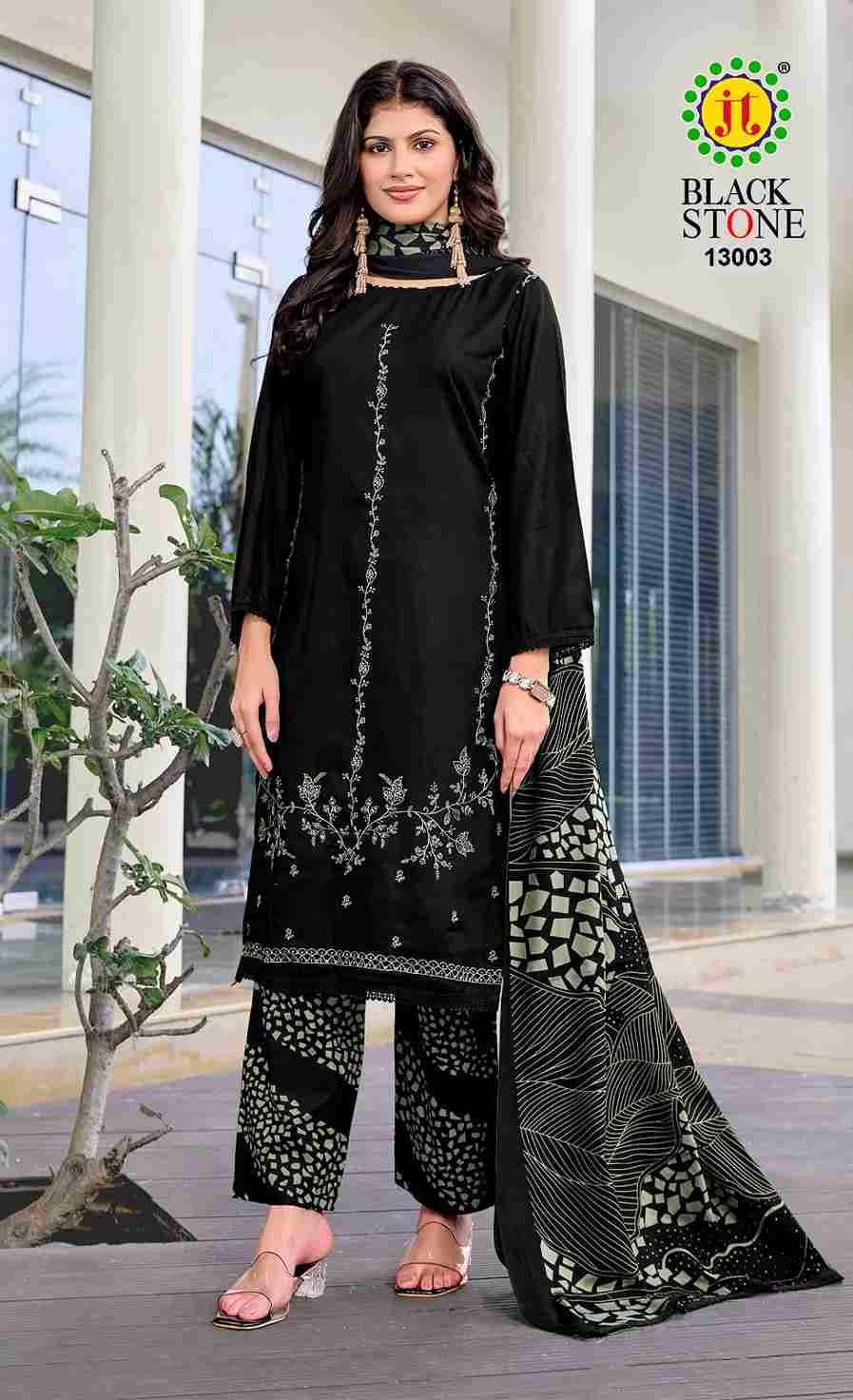 Black Stone Vol-13 By JT 13001 To 13005 Series Beautiful Festive Suits Colorful Stylish Fancy Casual Wear & Ethnic Wear Rayon Dresses At Wholesale Price