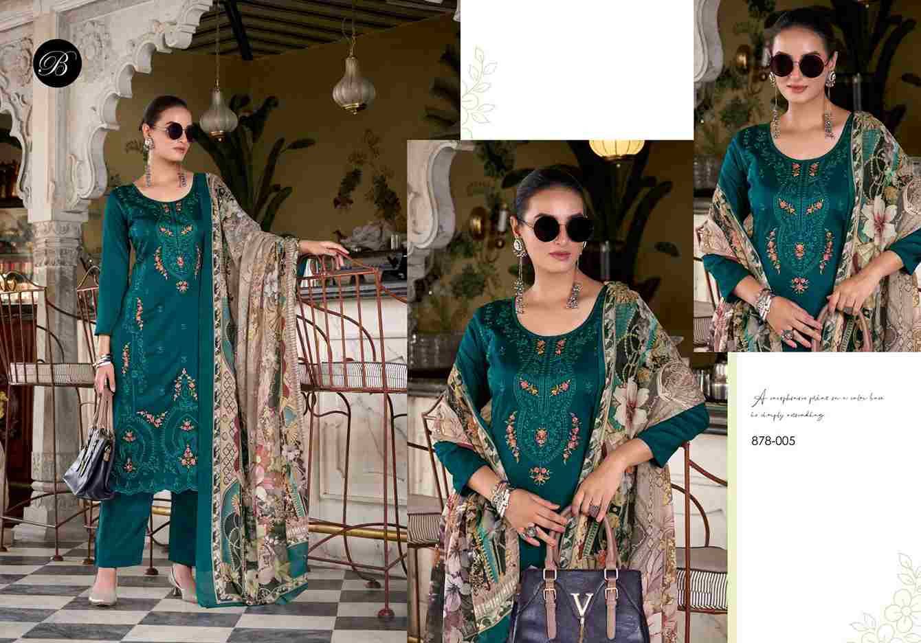 Zarqash Vol-8 By Belliza 878-001 To 878-006 Series Beautiful Festive Suits Stylish Fancy Colorful Casual Wear & Ethnic Wear Pure Jam Cotton Dresses At Wholesale Price