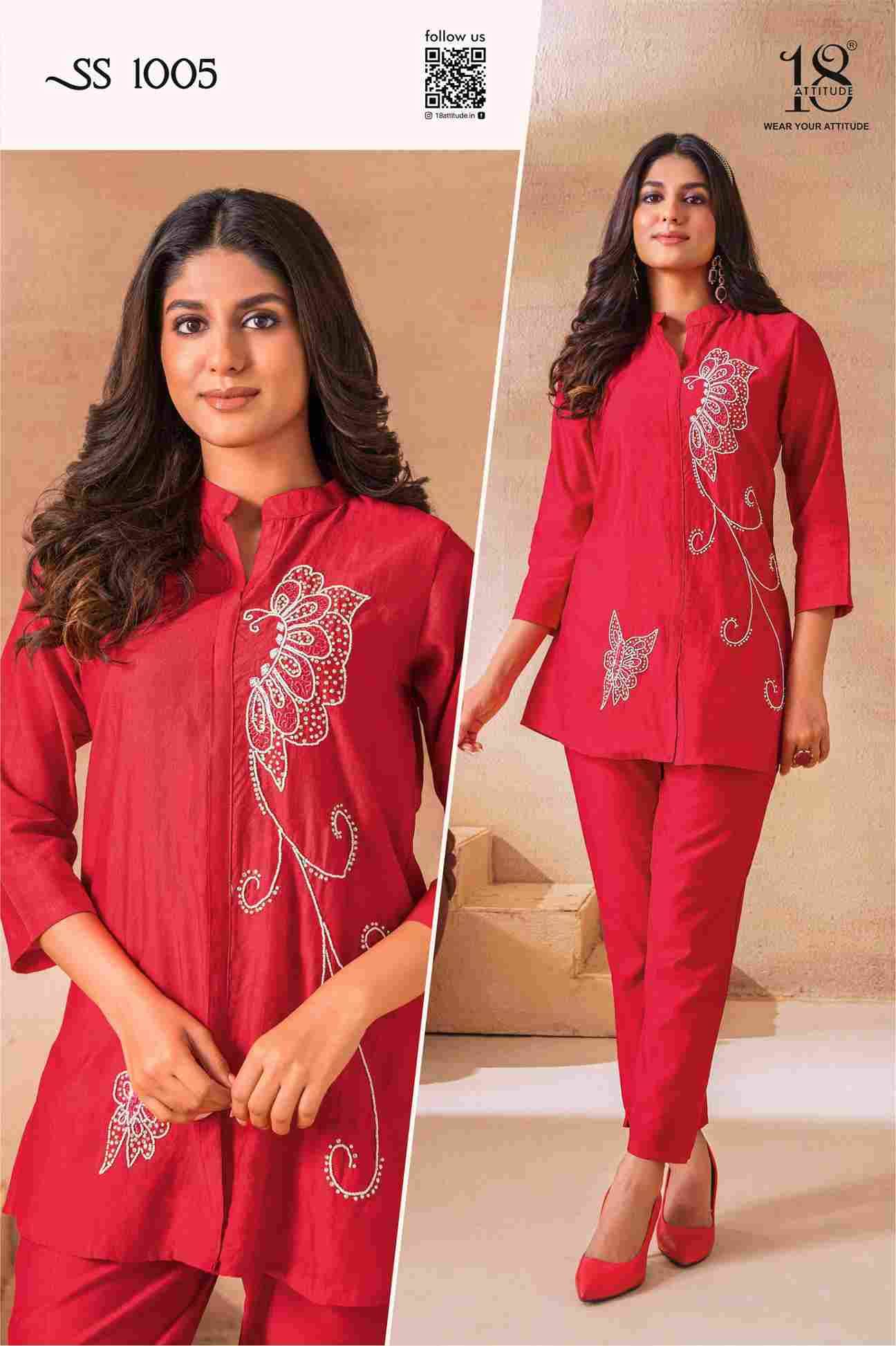 Sho-Shaa Vol-10 By 18 Attitude 1001 To 1005 Series Designer Stylish Fancy Colorful Beautiful Party Wear & Ethnic Wear Collection Premium Vatican Co-Ords At Wholesale Price
