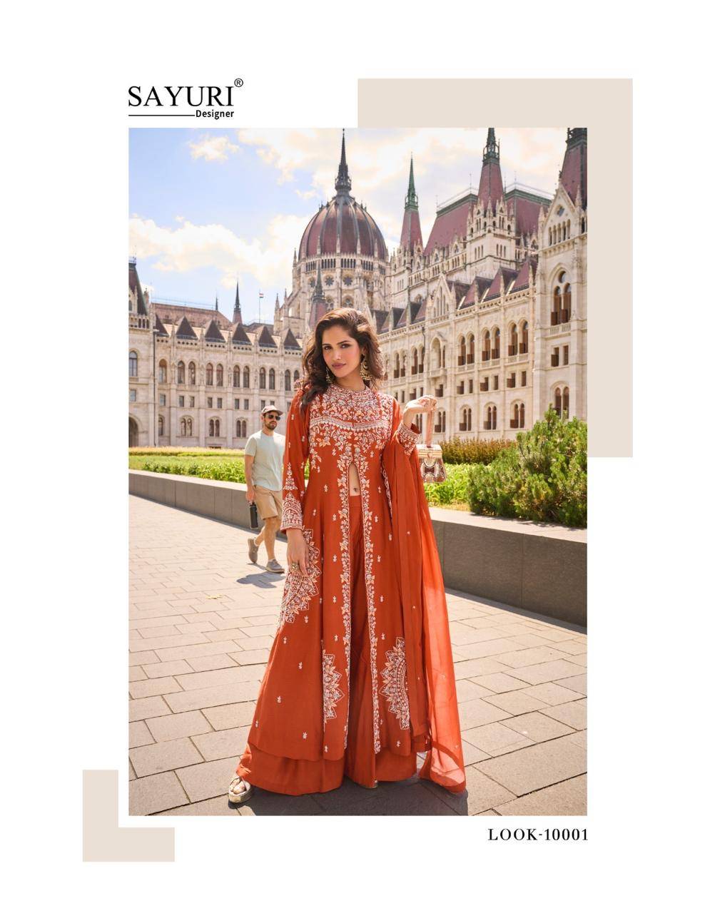 Nargis By Sayuri 10001 To 10003 Series Designer Festive Suits Collection Beautiful Stylish Fancy Colorful Party Wear & Occasional Wear Heavy Silk Dresses At Wholesale Price