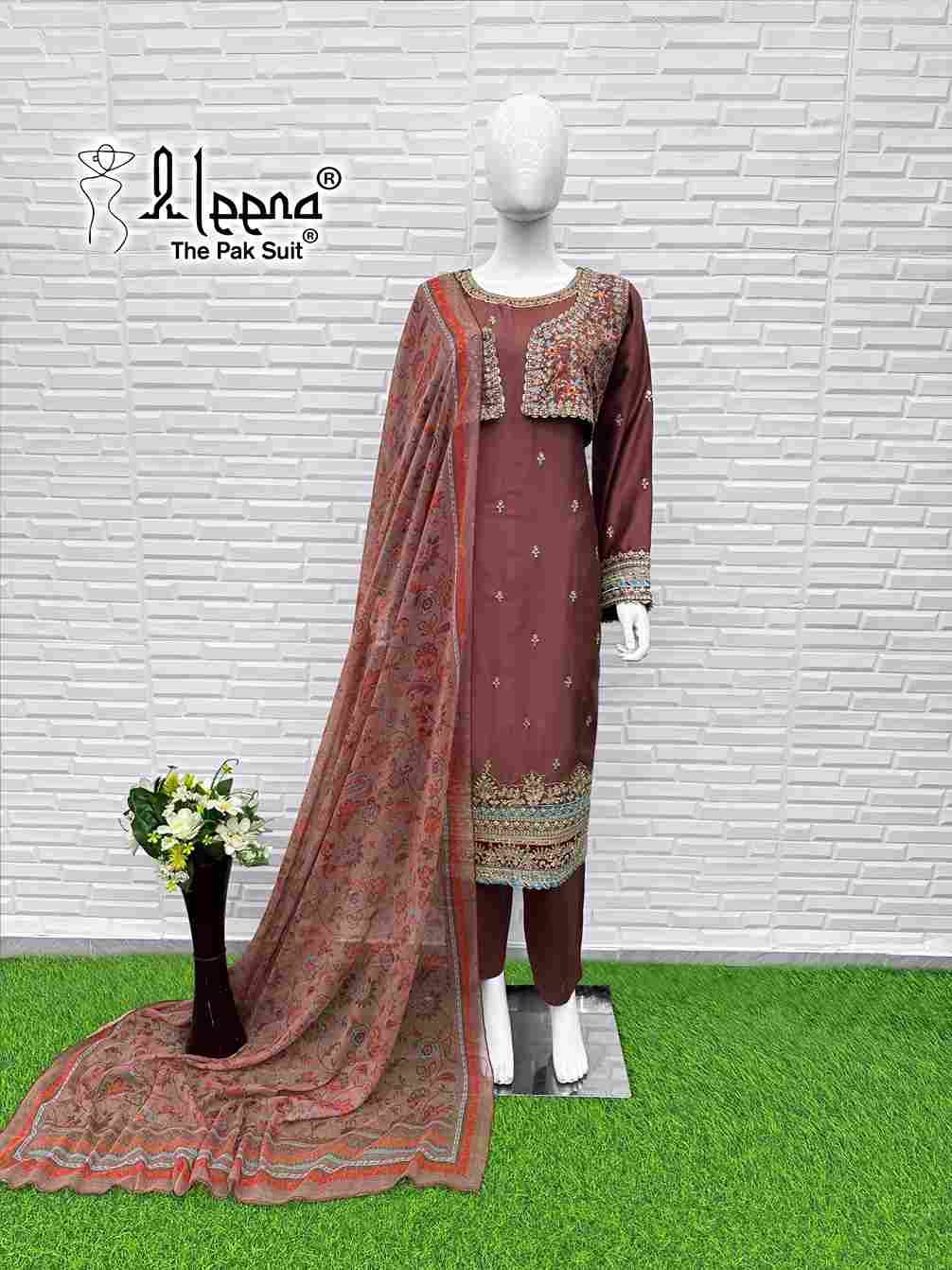 Aleena 1143 Colours By Aleena 1143-A To 1143-D Series Beautiful Pakistani Suits Stylish Fancy Colorful Party Wear & Occasional Wear Viscose Embroidered Dresses At Wholesale Price