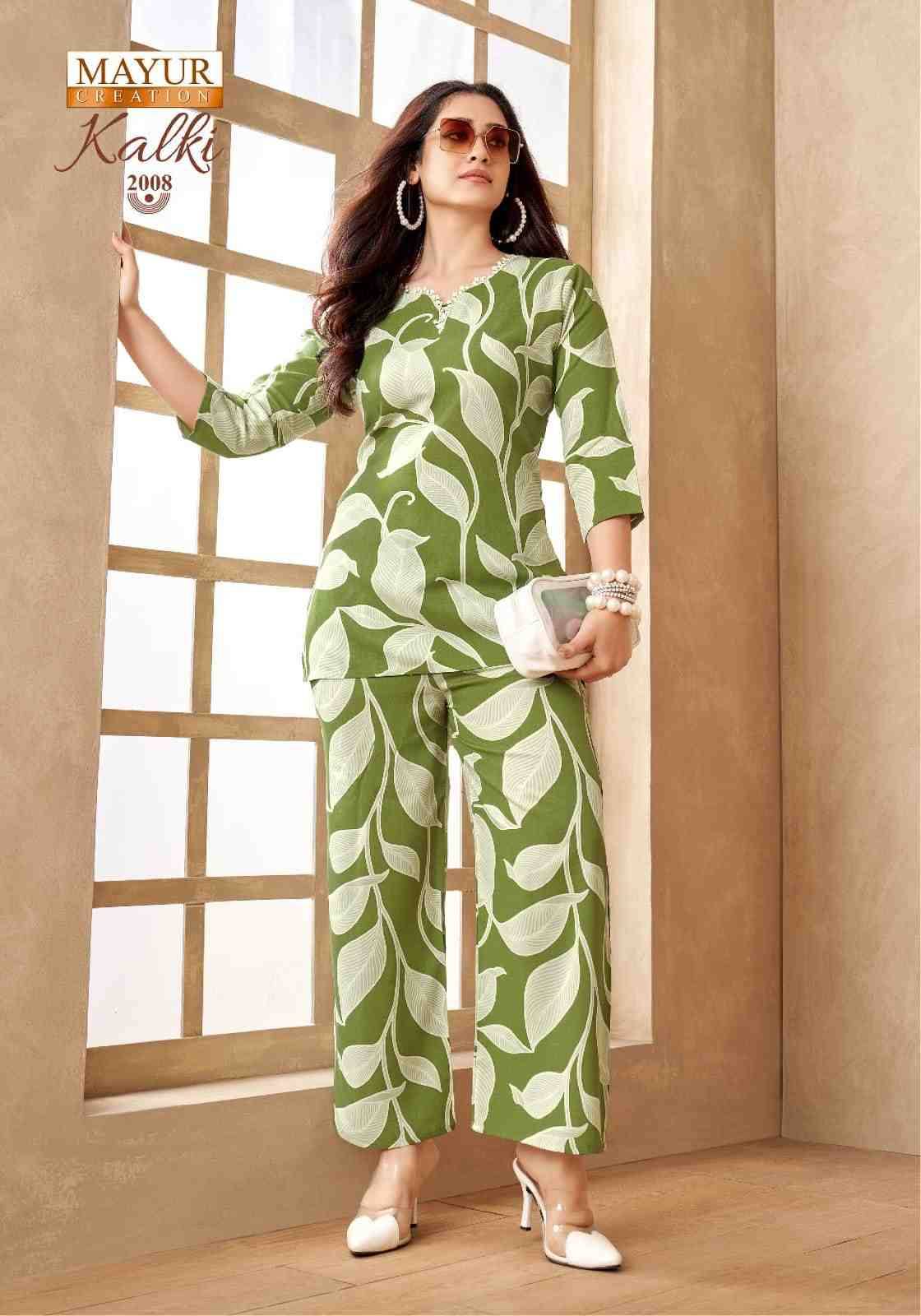 Kalki Vol-2 By Mayur Creation 2001 To 2010 Series Designer Stylish Fancy Colorful Beautiful Party Wear & Ethnic Wear Collection Heavy Rayon Co-Ords At Wholesale Price