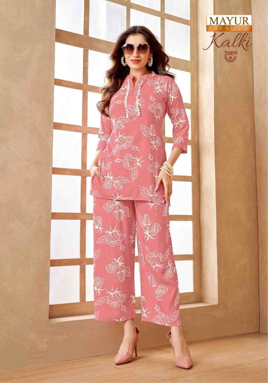 Kalki Vol-2 By Mayur Creation 2001 To 2010 Series Designer Stylish Fancy Colorful Beautiful Party Wear & Ethnic Wear Collection Heavy Rayon Co-Ords At Wholesale Price
