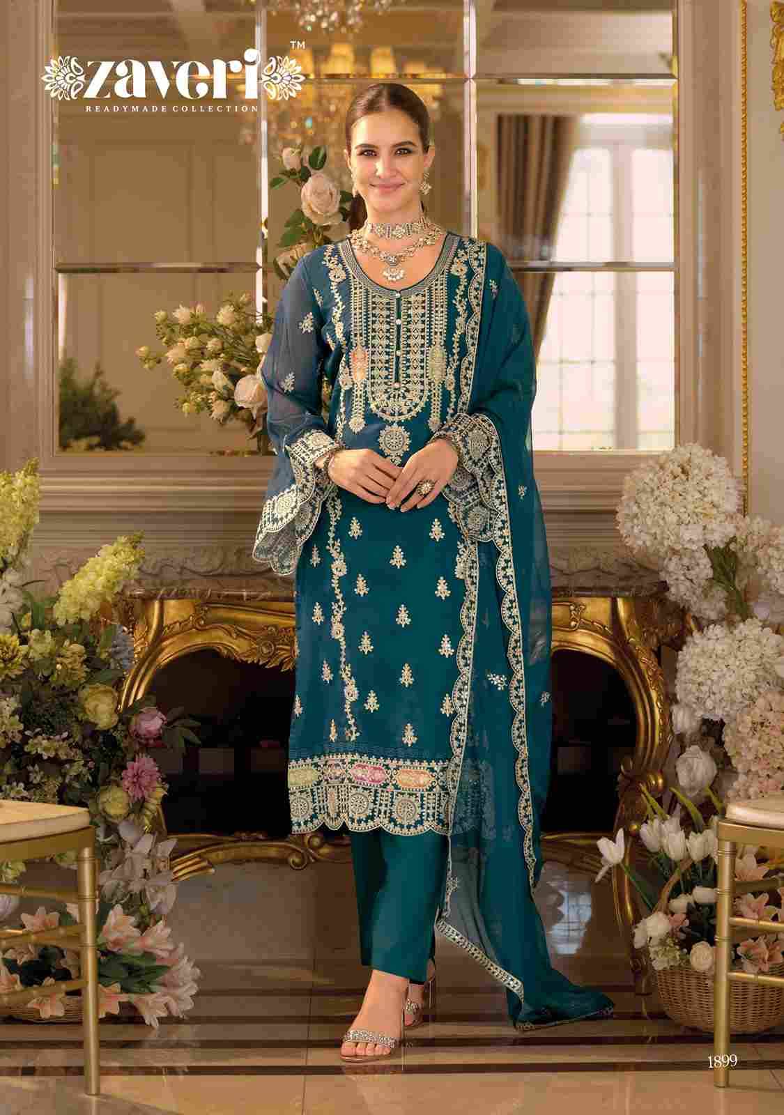 Praniti By Zaveri 1898 To 1900 Series Beautiful Festive Suits Colorful Stylish Fancy Casual Wear & Ethnic Wear Soft Organza Embroidery Dresses At Wholesale Price