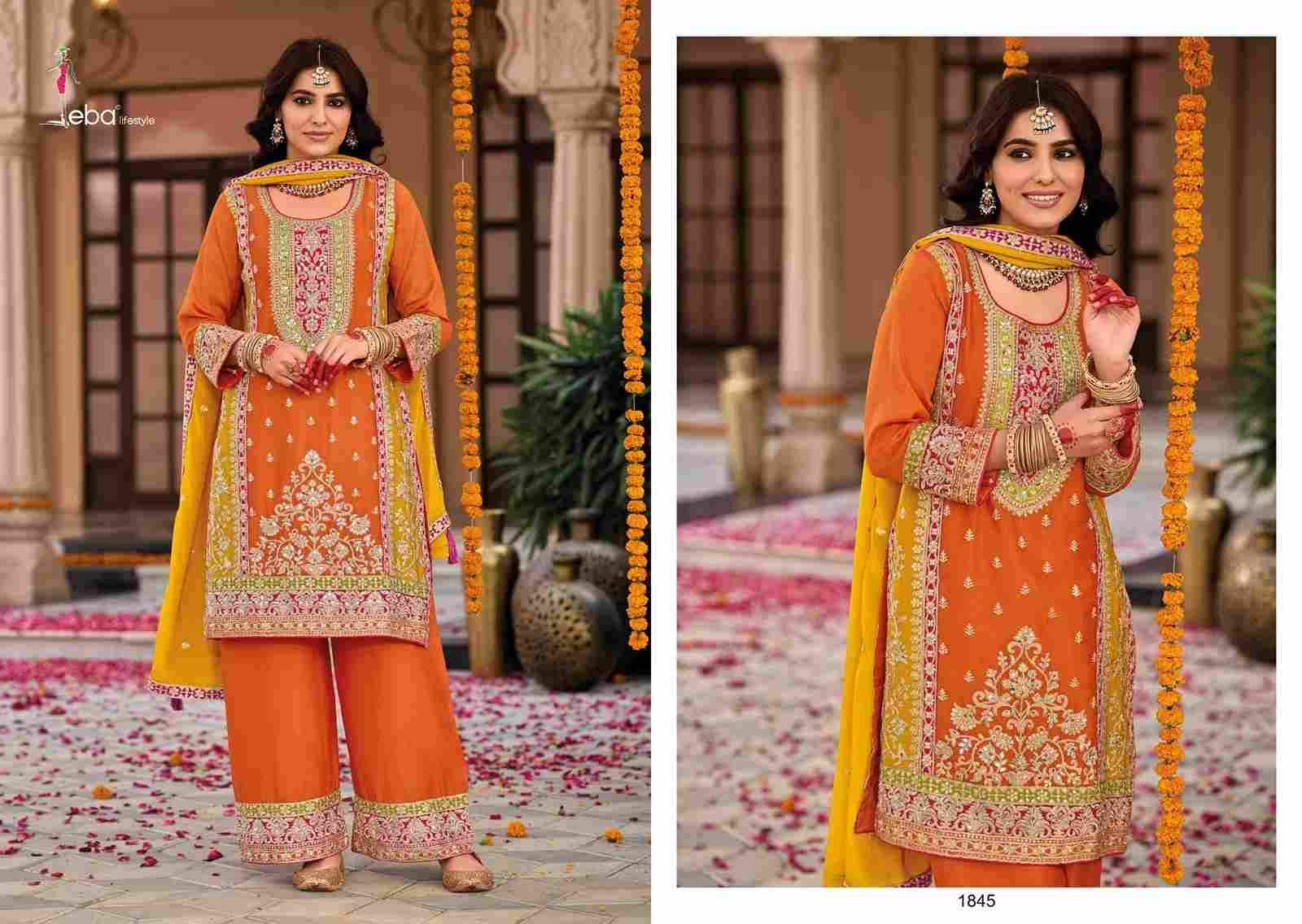 Swara Vol-2 By Eba Lifestyle 1845 To 1847 Series Beautiful Festive Suits Colorful Stylish Fancy Casual Wear & Ethnic Wear Chinnon Embroidery Dresses At Wholesale Price