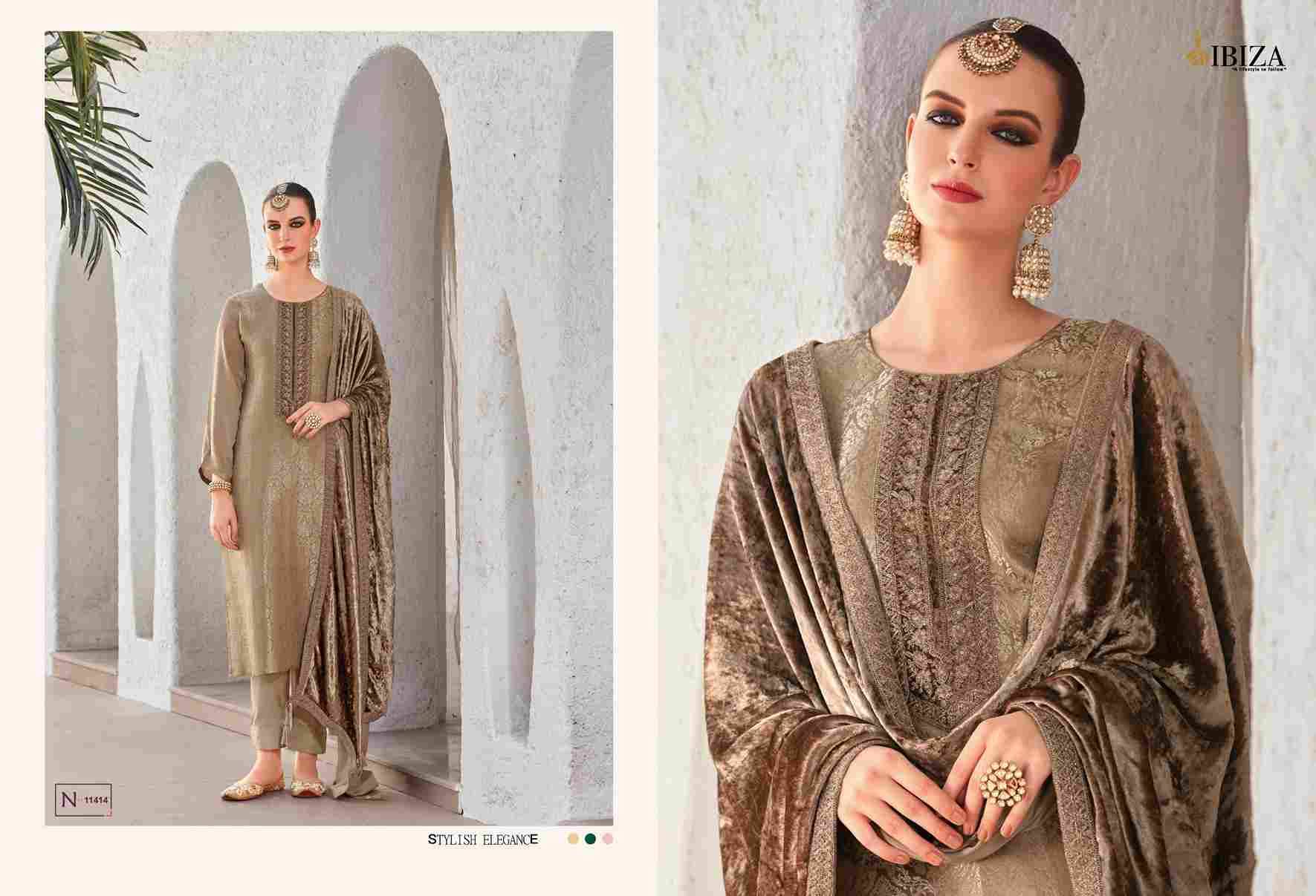 Sadgi Vol-3 By Ibiza 11411 To 11416 Series Designer Festive Suits Beautiful Fancy Stylish Colorful Party Wear & Occasional Wear Pure Silk Jacquard Dresses At Wholesale Price
