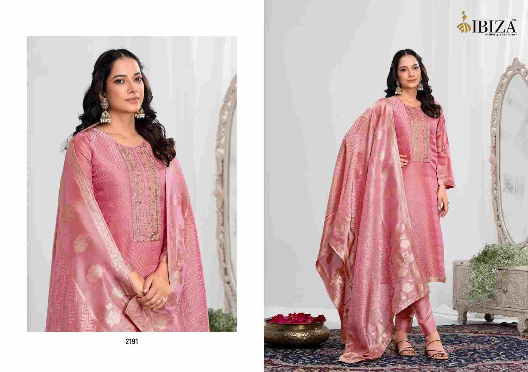 Ishum By Ibiza 2191 To 2194 Series Designer Festive Suits Beautiful Fancy Stylish Colorful Party Wear & Occasional Wear Pure Jacquard Silk Dresses At Wholesale Price