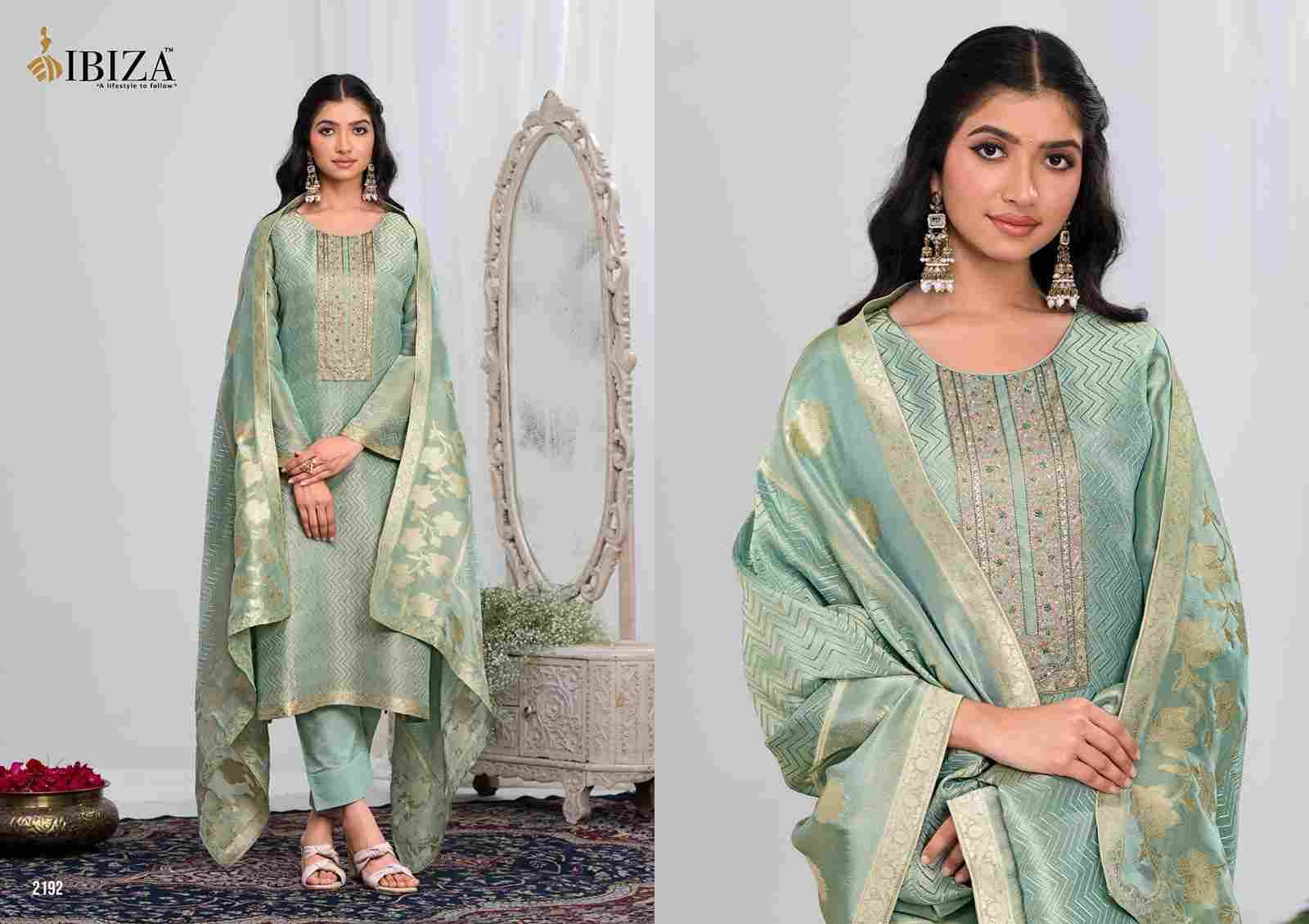 Ishum By Ibiza 2191 To 2194 Series Designer Festive Suits Beautiful Fancy Stylish Colorful Party Wear & Occasional Wear Pure Jacquard Silk Dresses At Wholesale Price