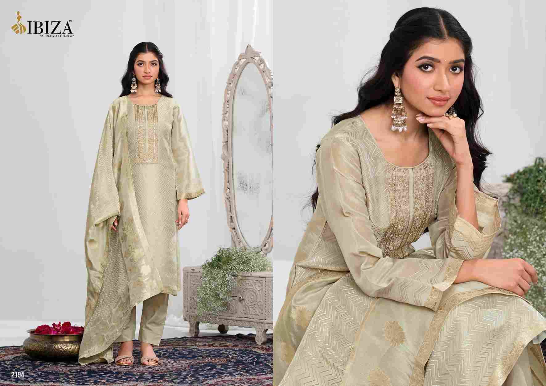 Ishum By Ibiza 2191 To 2194 Series Designer Festive Suits Beautiful Fancy Stylish Colorful Party Wear & Occasional Wear Pure Jacquard Silk Dresses At Wholesale Price