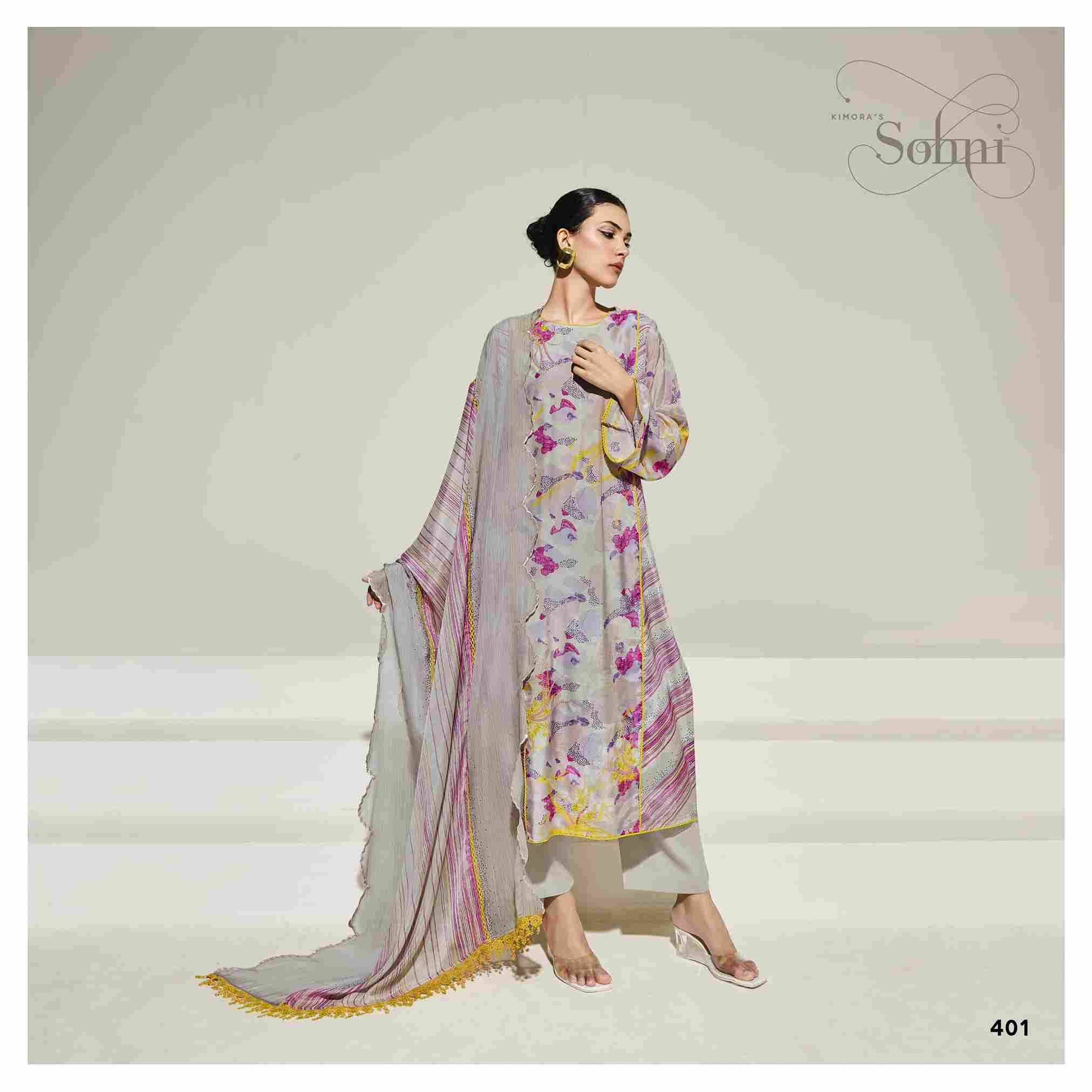 Starry By Sohni 401 To 404 Series Beautiful Suits Colorful Stylish Fancy Casual Wear & Ethnic Wear Pure Muslin Dresses At Wholesale Price