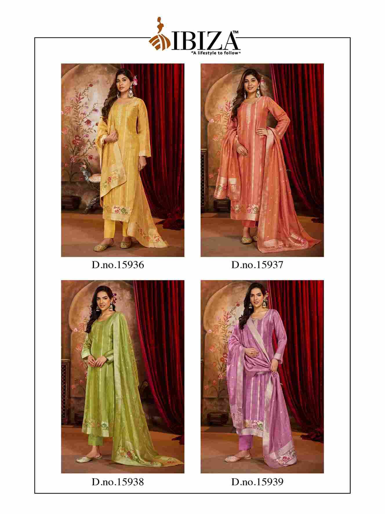 Roop By Ibiza 15936 To 15939 Series Designer Festive Suits Beautiful Fancy Stylish Colorful Party Wear & Occasional Wear Pure Jacquard Silk Dresses At Wholesale Price