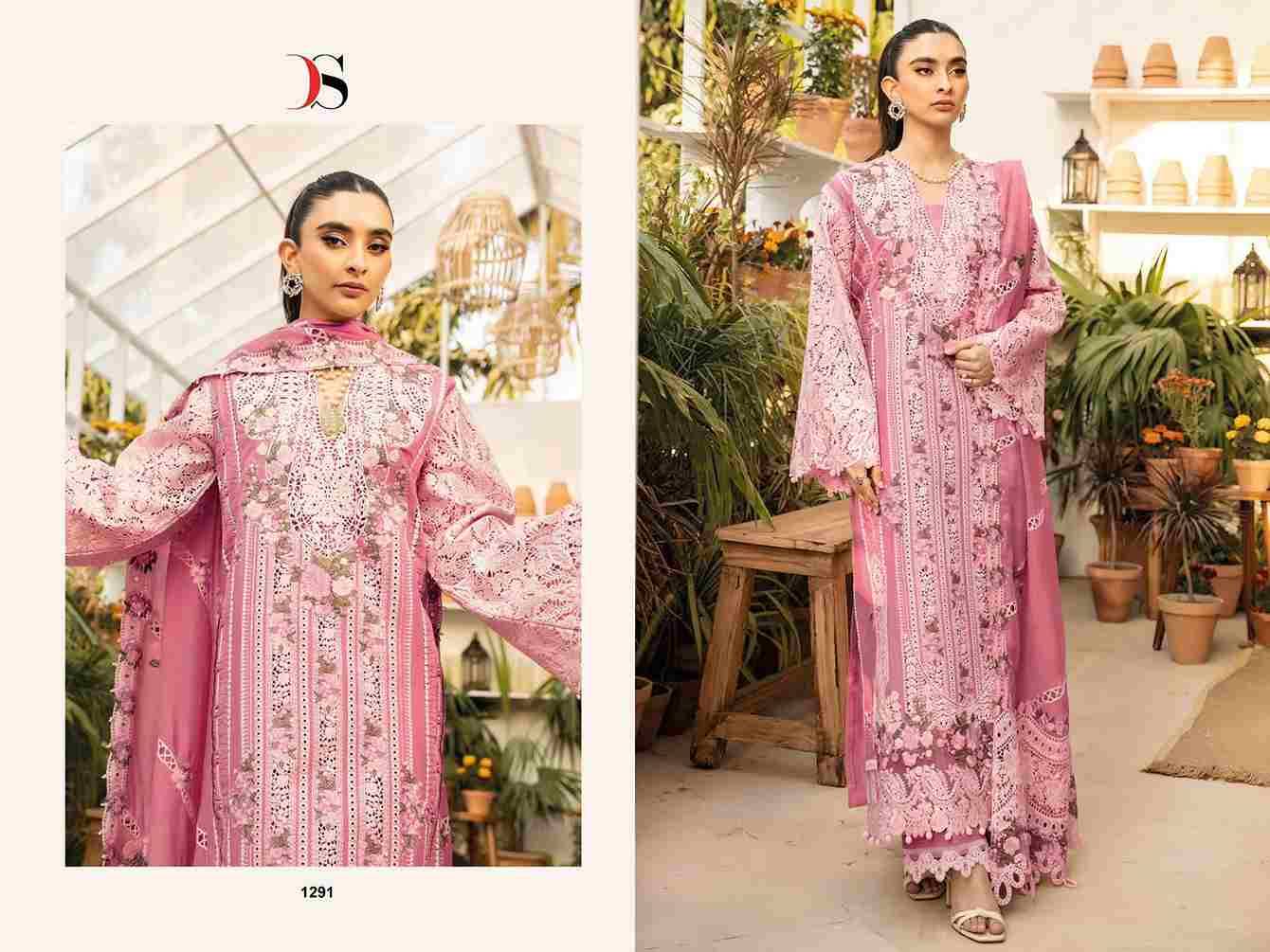 Elaf Luxury Lawn-25 Vol-2 By Deepsy Suits 1291 To 1296 Series Designer Pakistani Suits Beautiful Fancy Stylish Colorful Party Wear & Occasional Wear Pure Cotton Dresses At Wholesale Price
