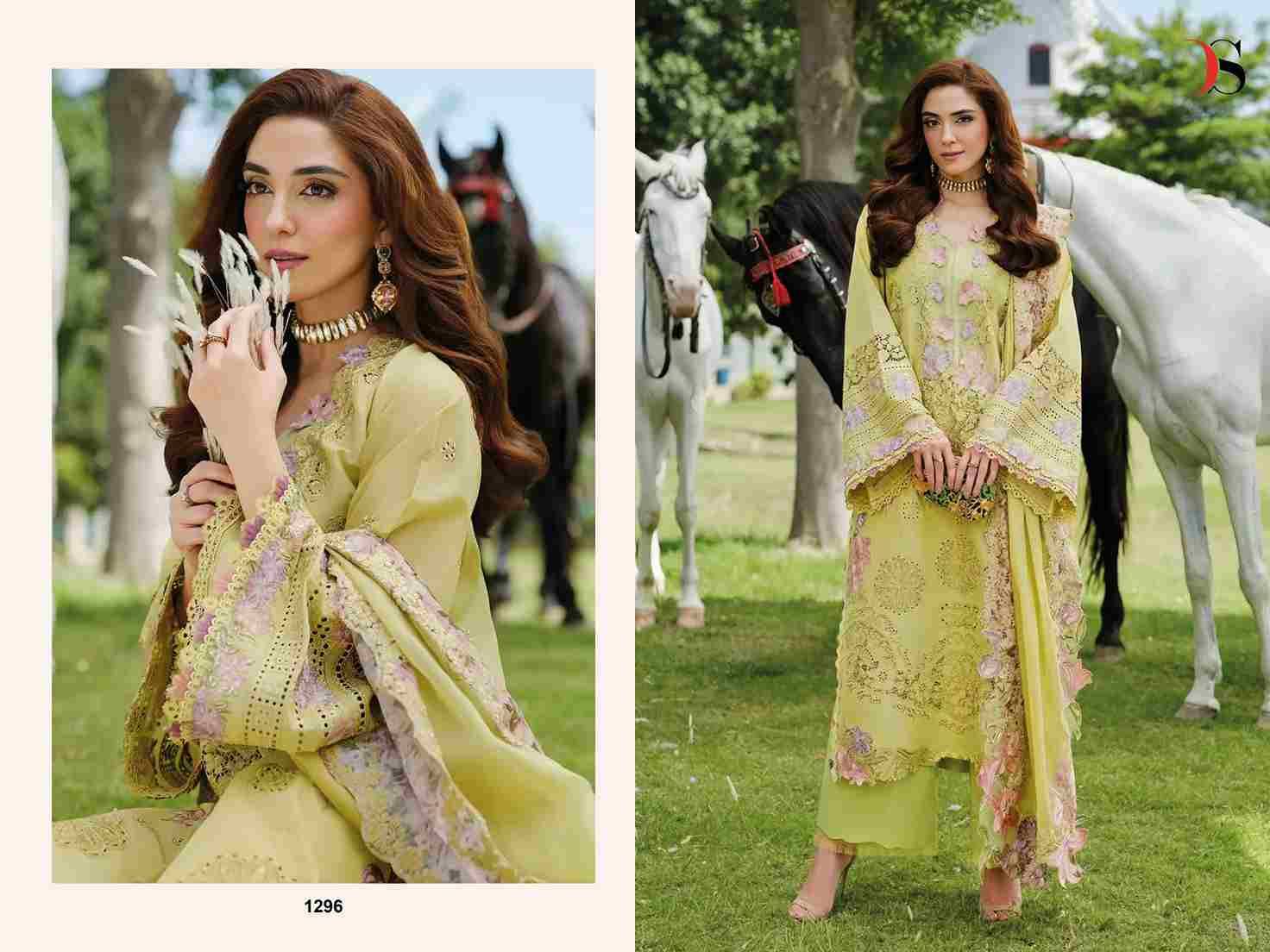 Elaf Luxury Lawn-25 Vol-2 By Deepsy Suits 1291 To 1296 Series Designer Pakistani Suits Beautiful Fancy Stylish Colorful Party Wear & Occasional Wear Pure Cotton Dresses At Wholesale Price