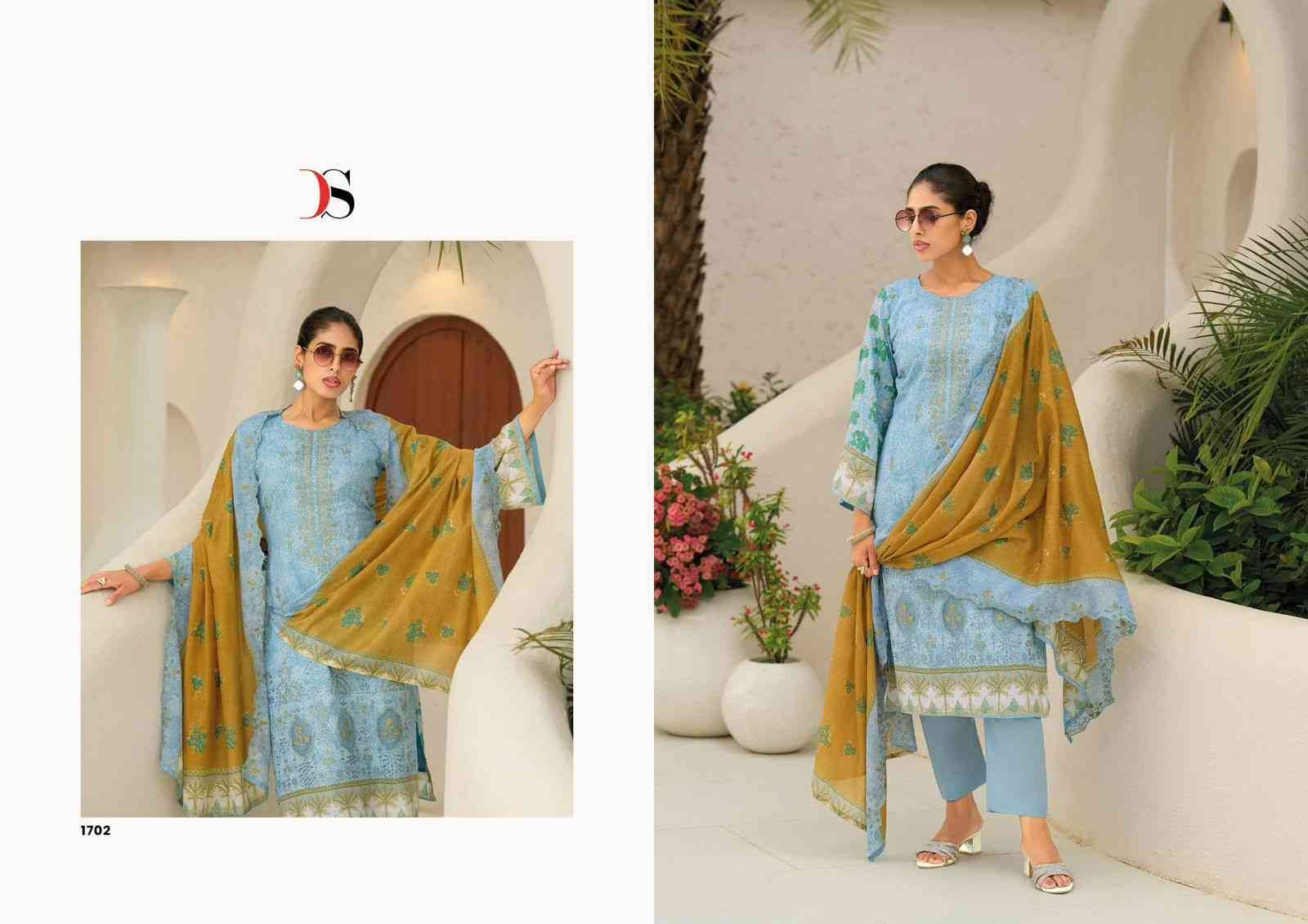 Bin Saeed Vol-17 By Deepsy Suits 1701 To 1706 Series Designer Pakistani Suits Beautiful Stylish Fancy Colorful Party Wear & Occasional Wear Pure Cotton Dresses At Wholesale Price