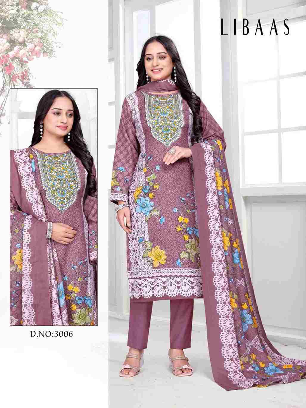 Libaas Vol-3 By Ganesha 3006 To 3013 Series Beautiful Festive Suits Stylish Fancy Colorful Party Wear & Occasional Wear Pure Cotton Dresses At Wholesale Price
