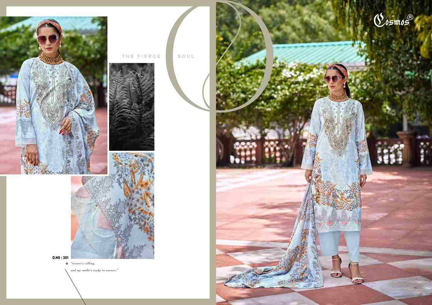 Needle Wonder Vol-3 By Cosmos 301 To 308 Series Beautiful Pakistani Suits Colorful Stylish Fancy Casual Wear & Ethnic Wear Lawn Cotton Embroidered Dresses At Wholesale Price